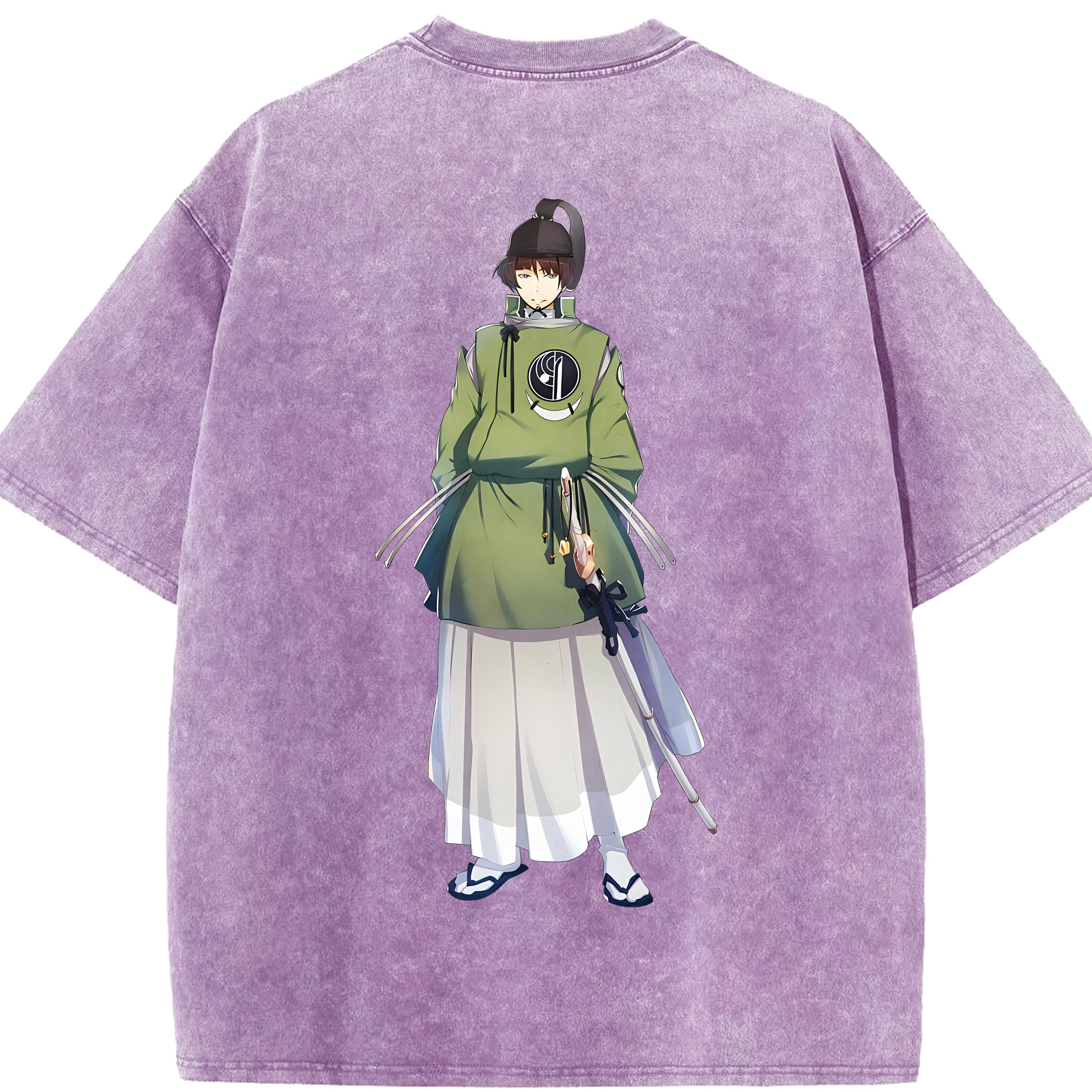 （画像用） 刀剣乱舞 Touken Ranbu 綿100% ヴィンテージ風 半袖Tシャツ（背面プリント）