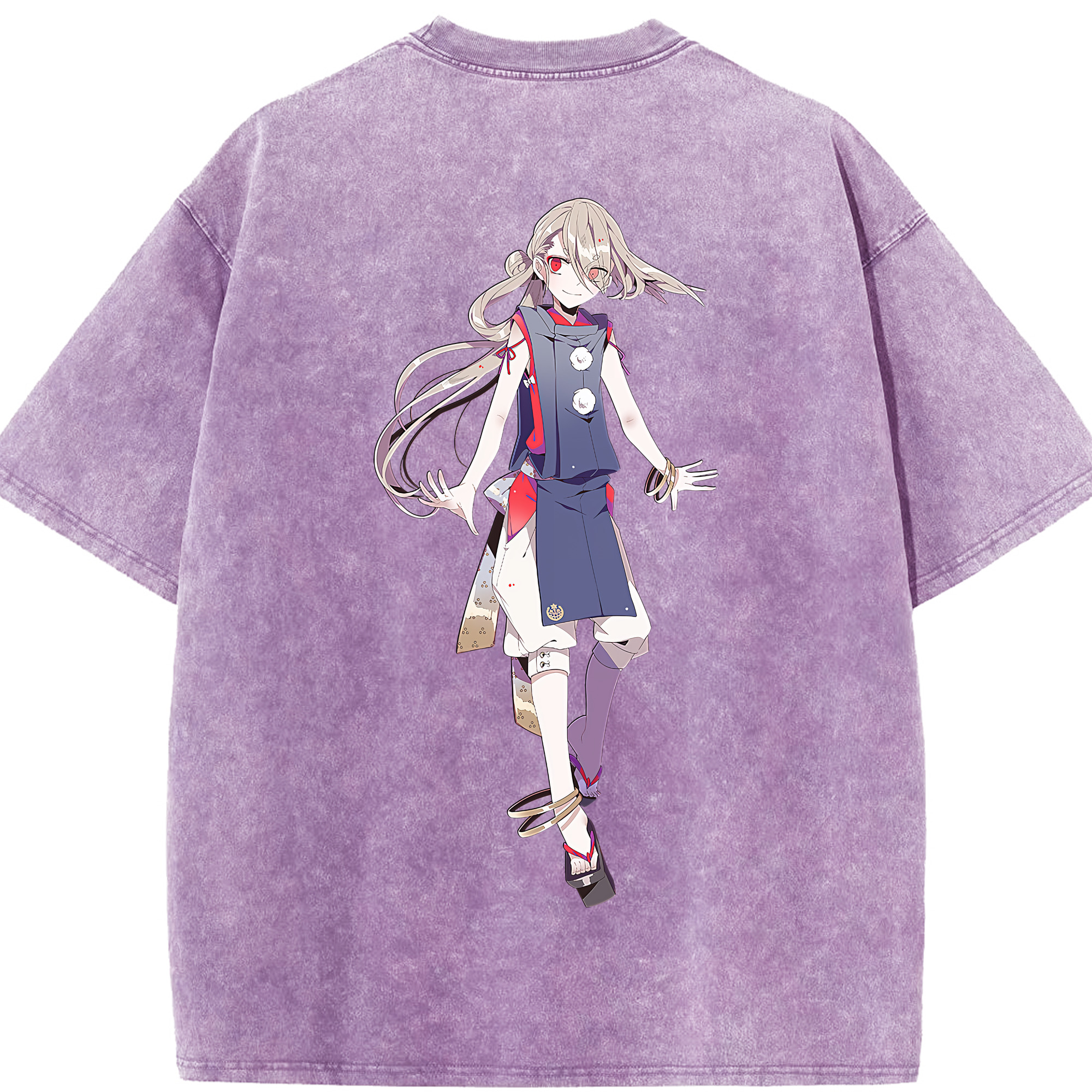 （画像用） 刀剣乱舞 Touken Ranbu 綿100% ヴィンテージ風 半袖Tシャツ（背面プリント）