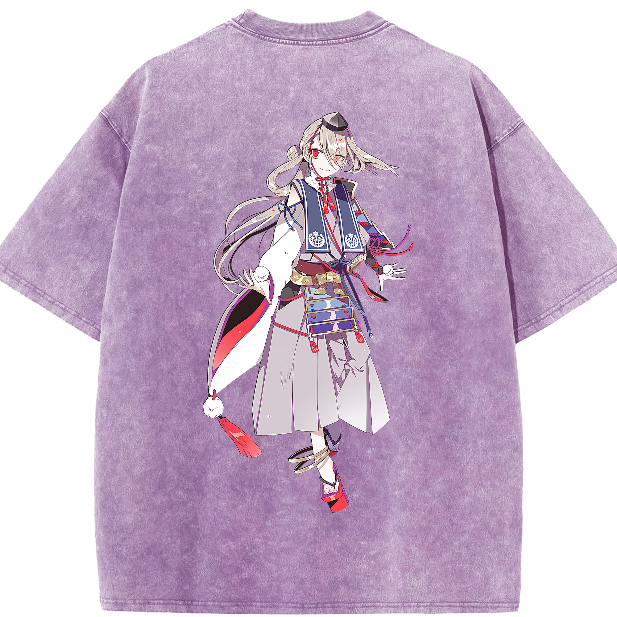 （画像用） 刀剣乱舞 Touken Ranbu 綿100% ヴィンテージ風 半袖Tシャツ（背面プリント）