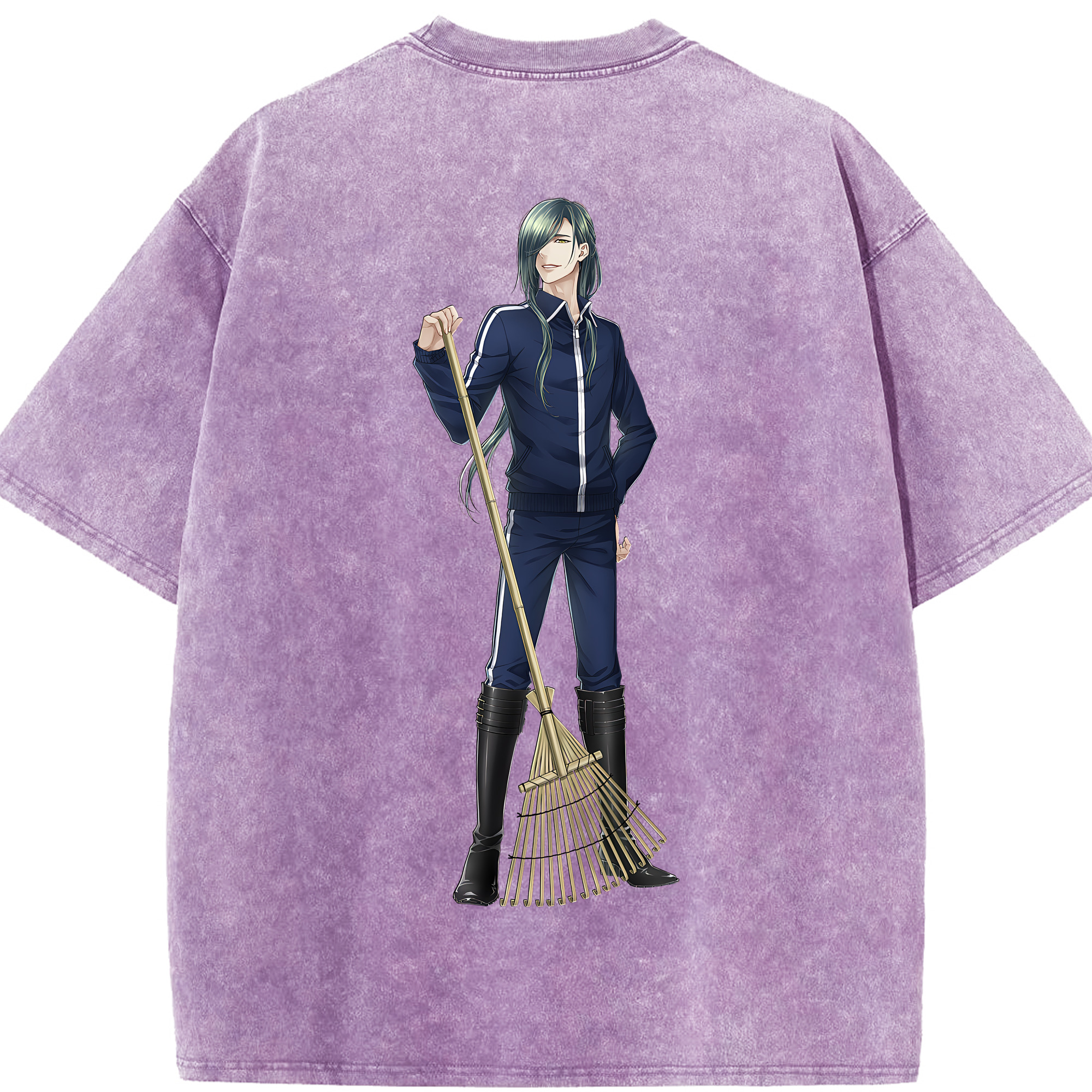 （画像用） 刀剣乱舞 Touken Ranbu 綿100% ヴィンテージ風 半袖Tシャツ（背面プリント）