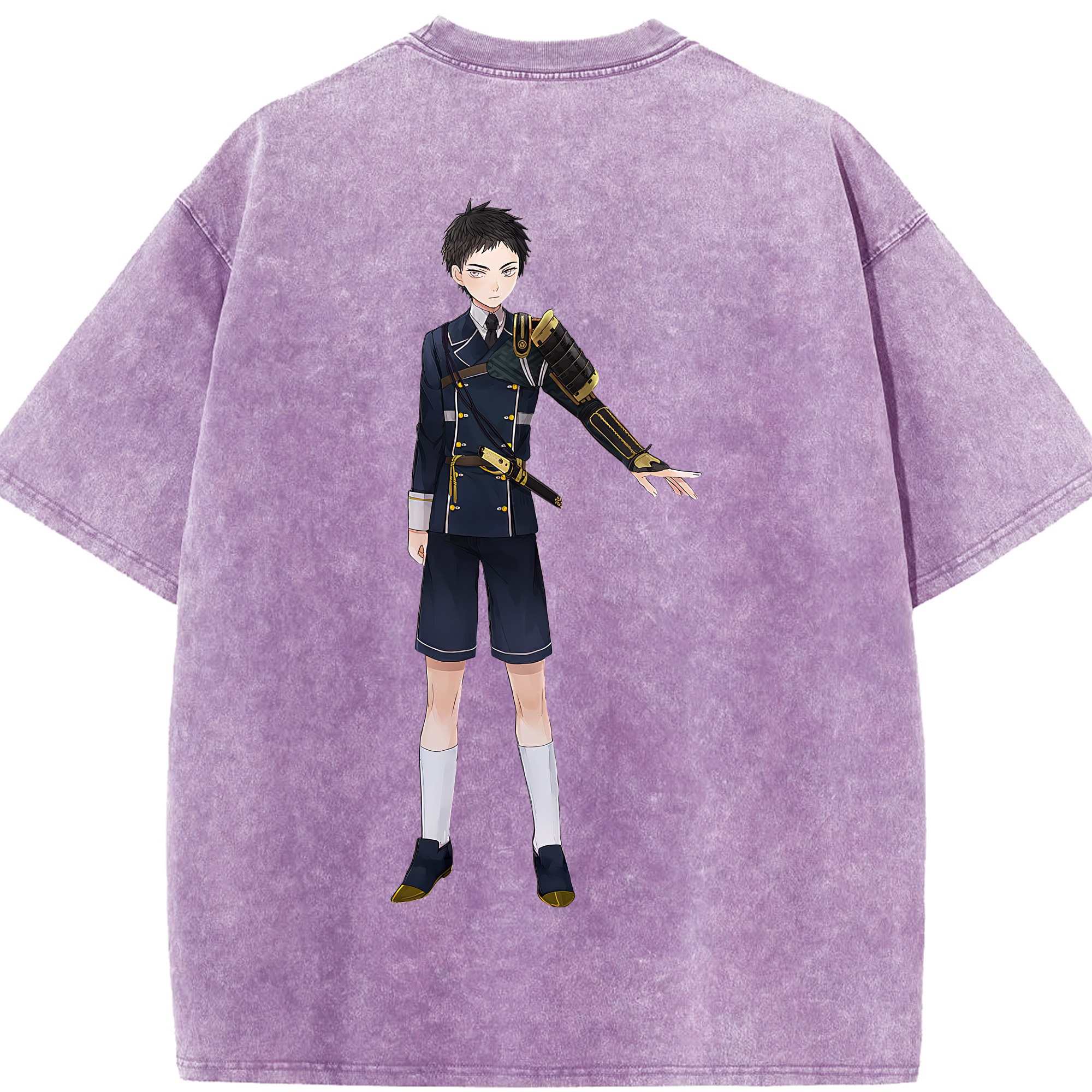 （画像用） 刀剣乱舞 Touken Ranbu 綿100% ヴィンテージ風 半袖Tシャツ（背面プリント）