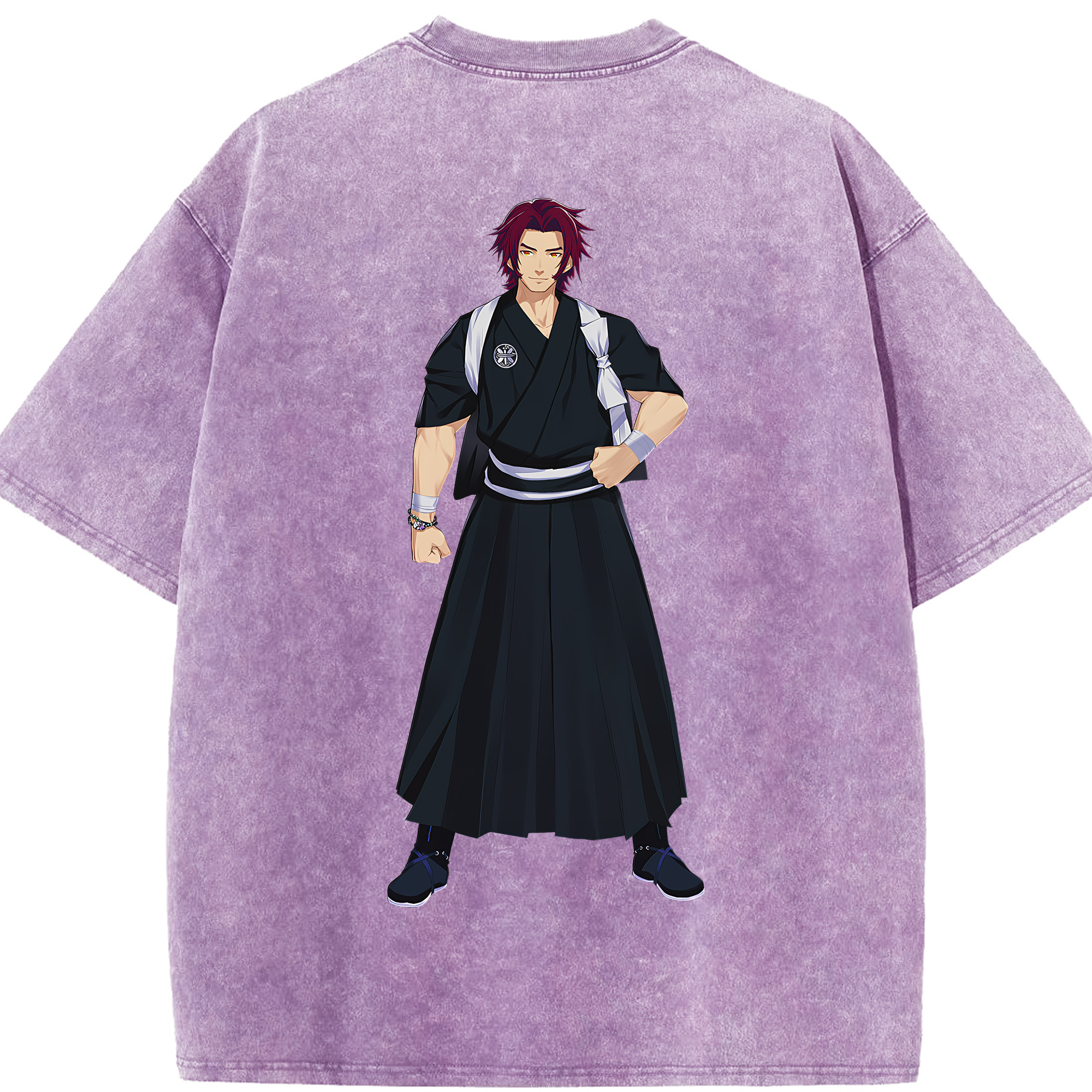 （画像用） 刀剣乱舞 Touken Ranbu 綿100% ヴィンテージ風 半袖Tシャツ（背面プリント）
