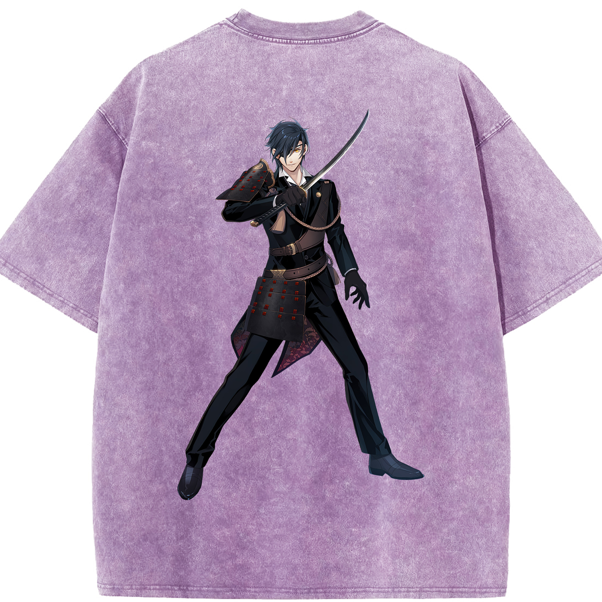 （画像用） 刀剣乱舞 Touken Ranbu 綿100% ヴィンテージ風 半袖Tシャツ（背面プリント）