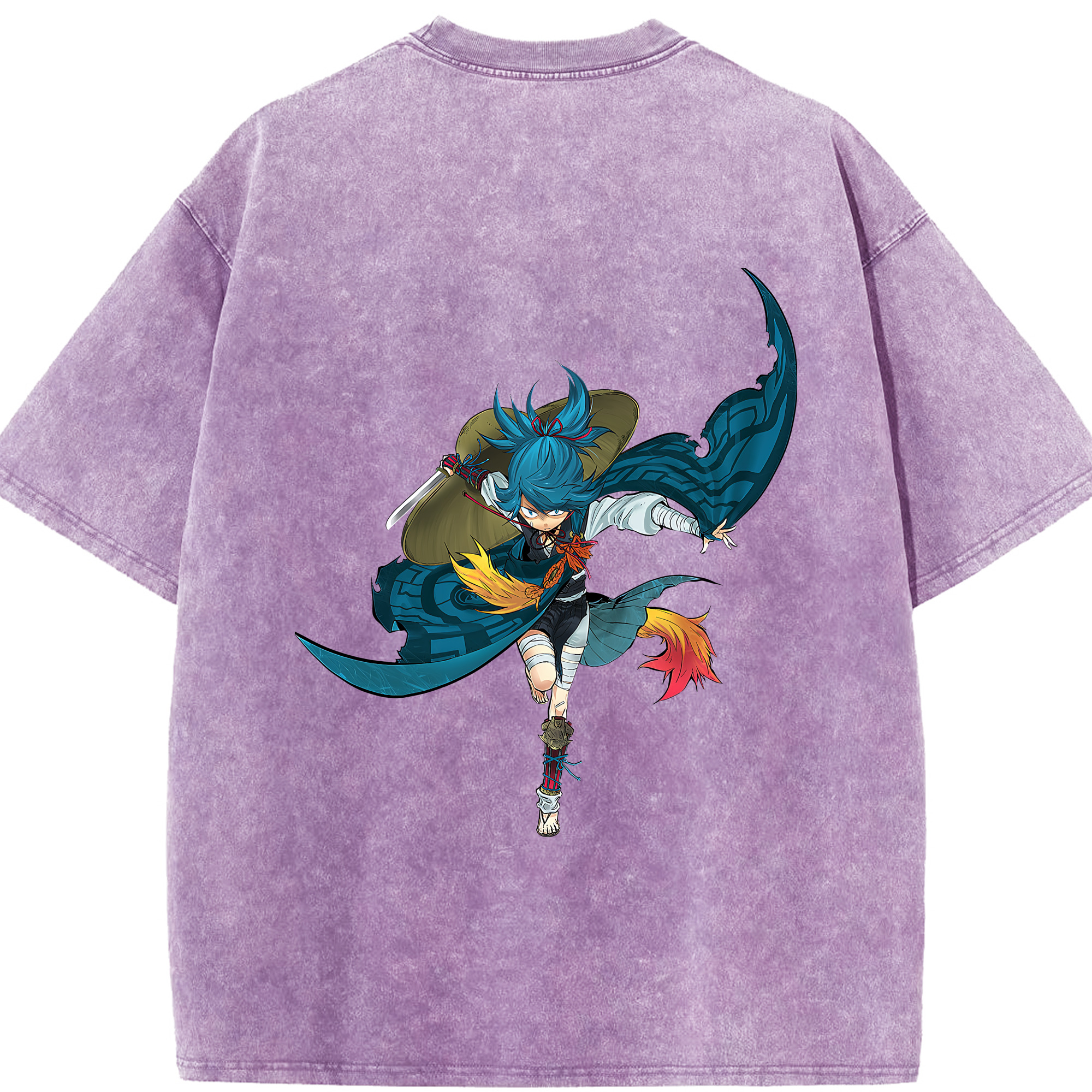 （画像用） 刀剣乱舞 Touken Ranbu 綿100% ヴィンテージ風 半袖Tシャツ（背面プリント）