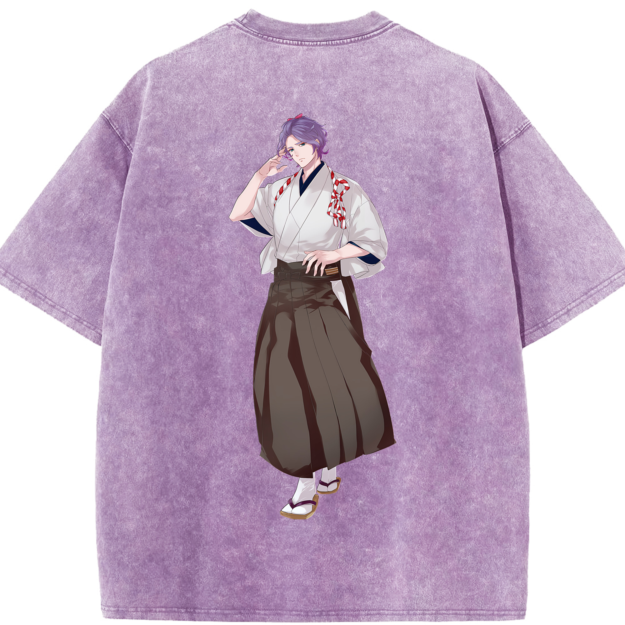 （画像用） 刀剣乱舞 Touken Ranbu 綿100% ヴィンテージ風 半袖Tシャツ（背面プリント）