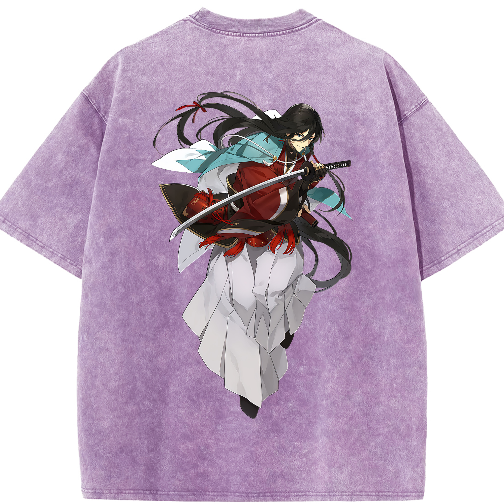 （画像用） 刀剣乱舞 Touken Ranbu 綿100% ヴィンテージ風 半袖Tシャツ（背面プリント）