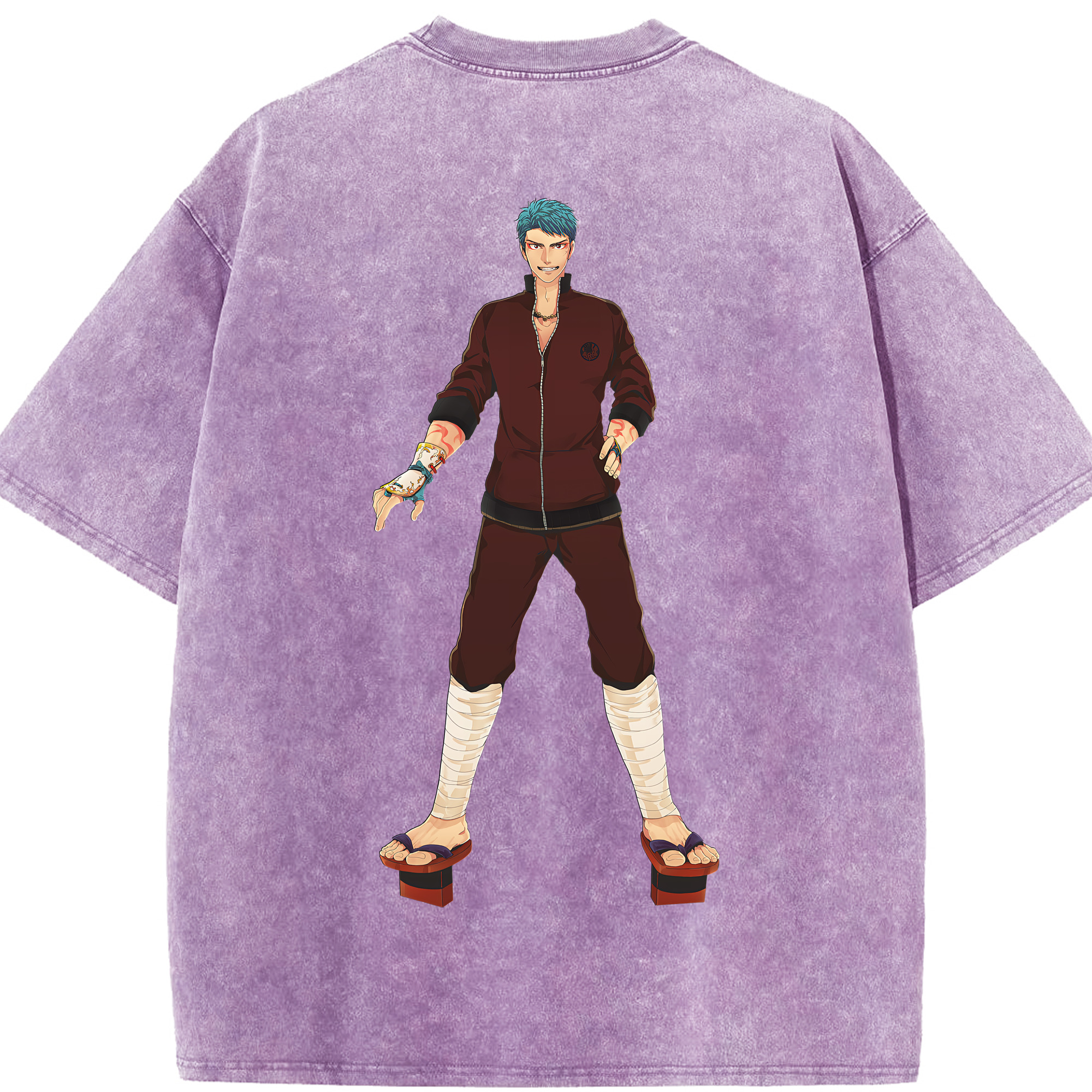 （画像用） 刀剣乱舞 Touken Ranbu 綿100% ヴィンテージ風 半袖Tシャツ（背面プリント）
