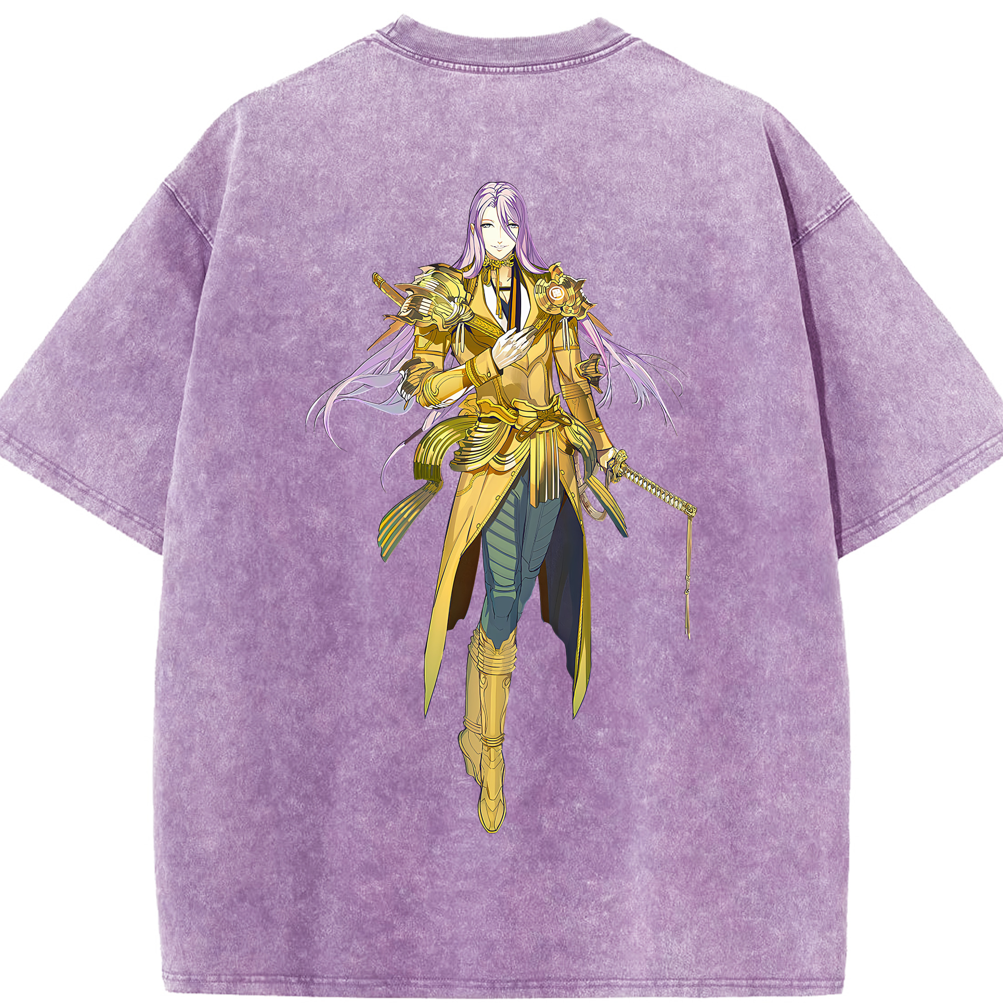 （画像用） 刀剣乱舞 Touken Ranbu 綿100% ヴィンテージ風 半袖Tシャツ（背面プリント）
