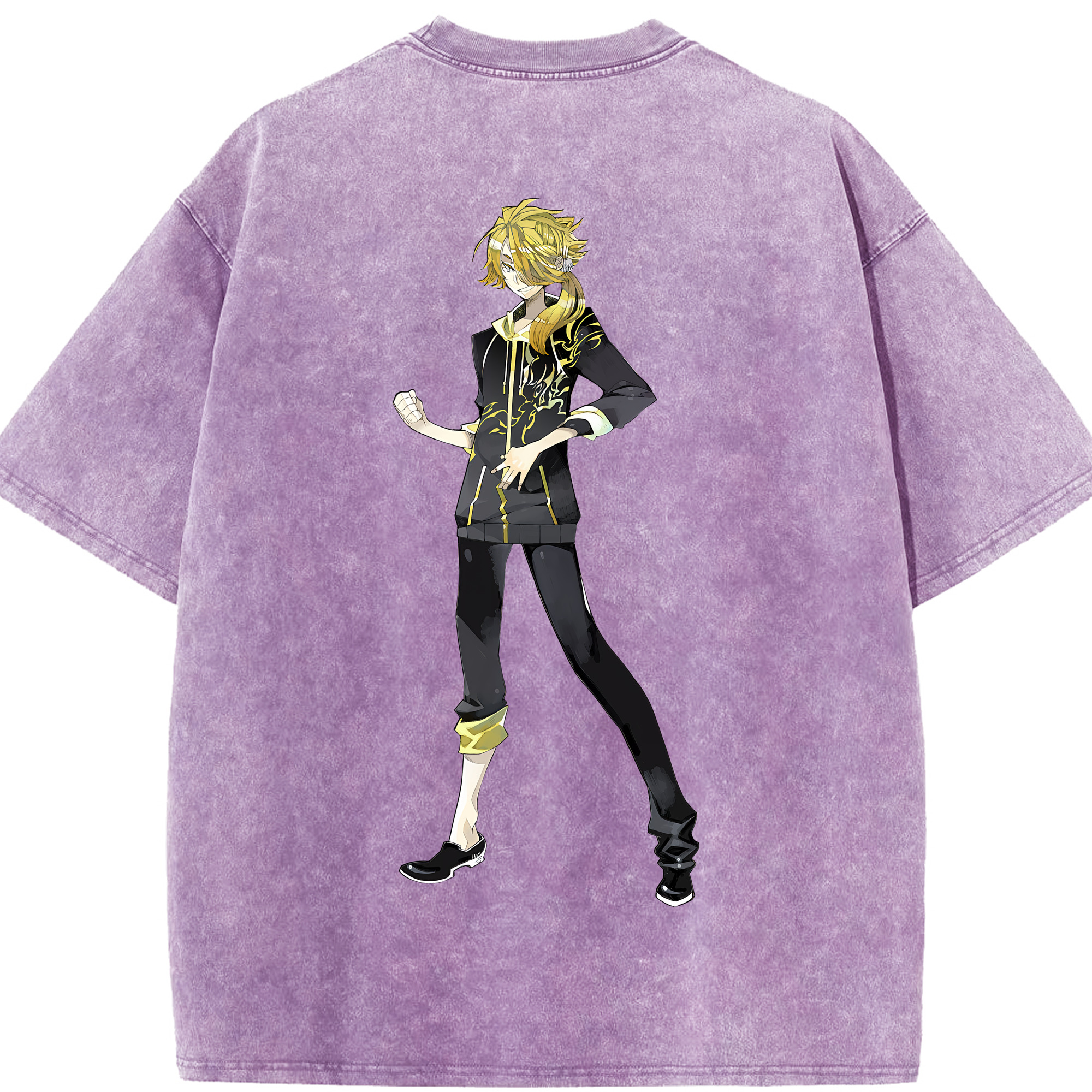 （画像用） 刀剣乱舞 Touken Ranbu 綿100% ヴィンテージ風 半袖Tシャツ（背面プリント）
