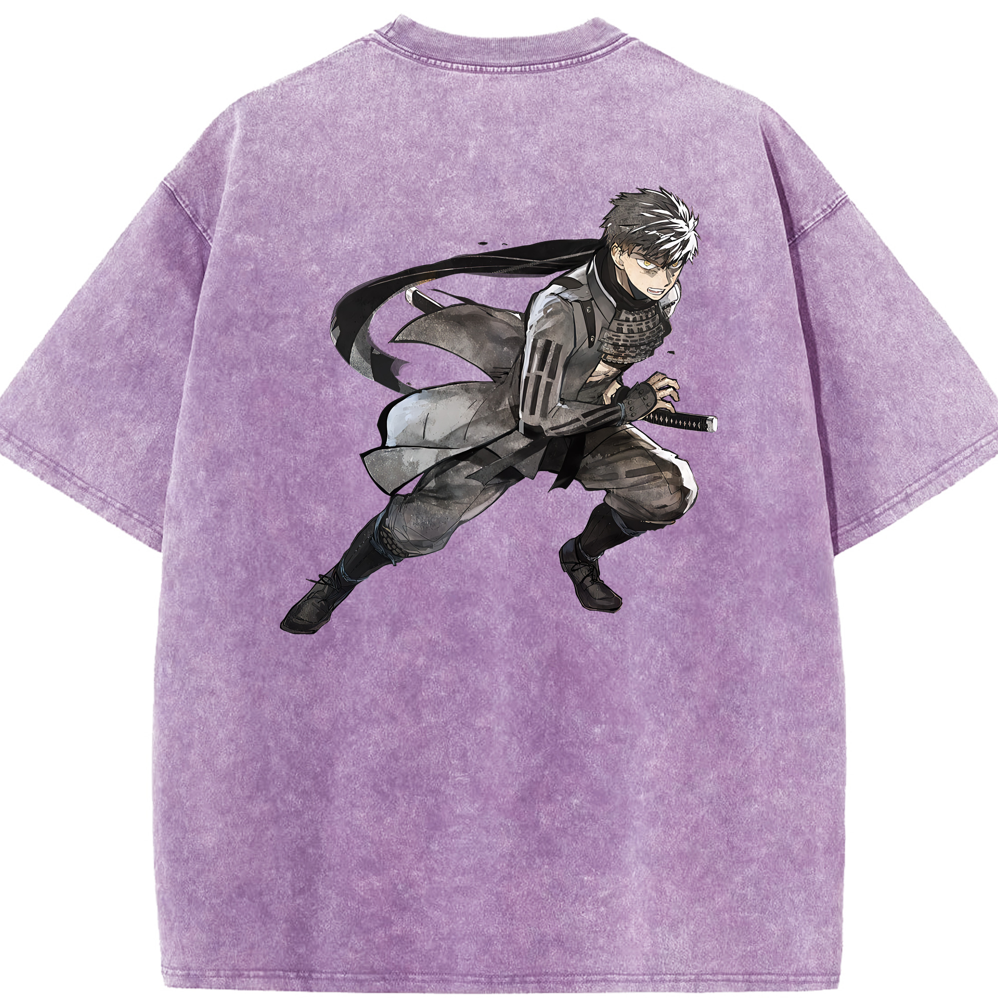 （画像用） 刀剣乱舞 Touken Ranbu 綿100% ヴィンテージ風 半袖Tシャツ（背面プリント）