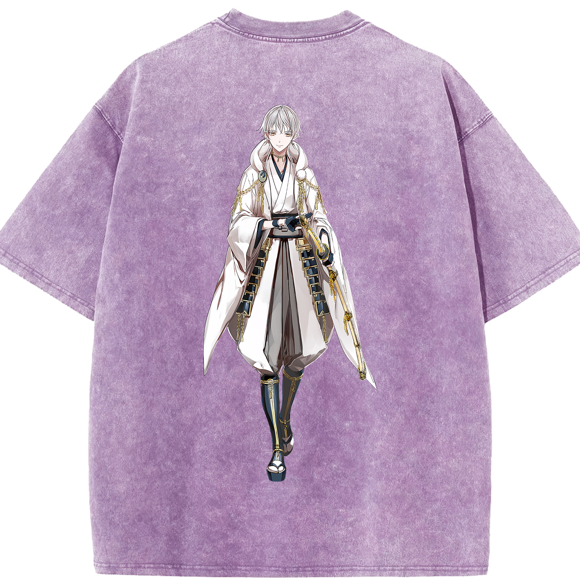 （画像用） 刀剣乱舞 Touken Ranbu 綿100% ヴィンテージ風 半袖Tシャツ（背面プリント）
