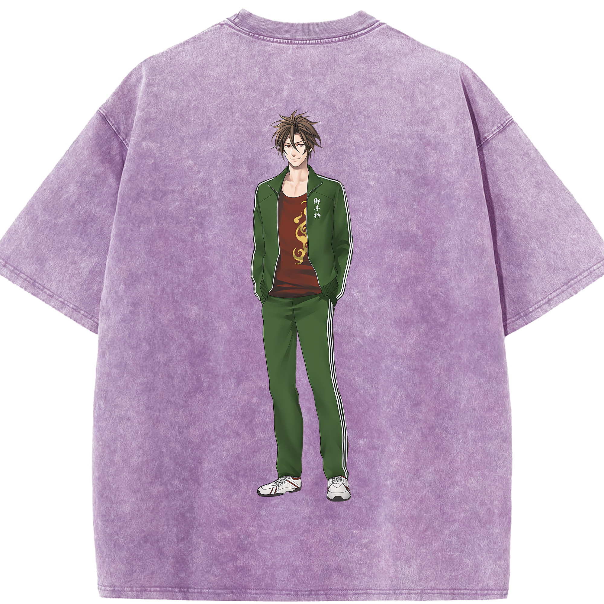 （画像用） 刀剣乱舞 Touken Ranbu 綿100% ヴィンテージ風 半袖Tシャツ（背面プリント）