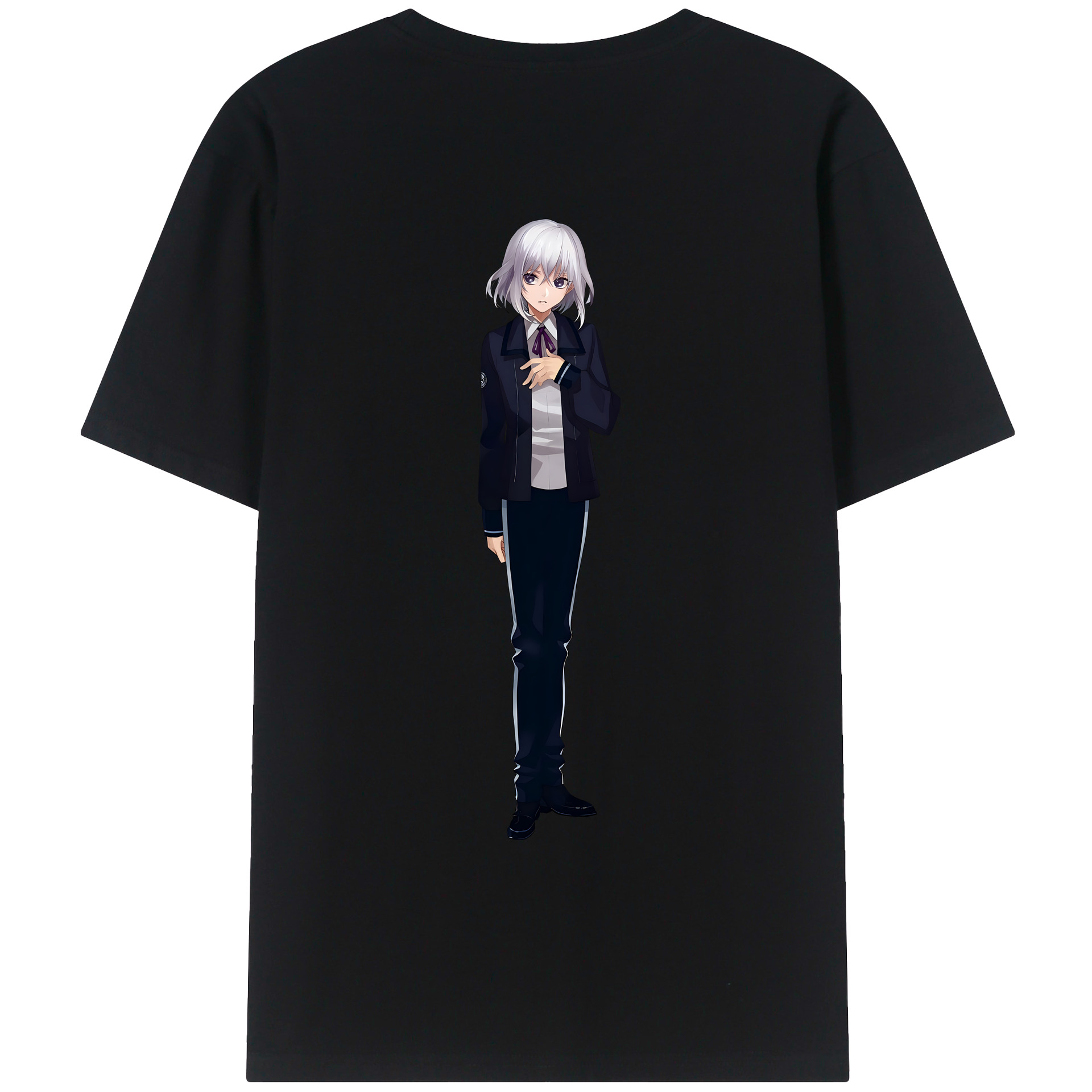 （画像用） 刀剣乱舞 Touken Ranbu 綿100％ メンズ半袖Tシャツ（バックプリント） 通気性