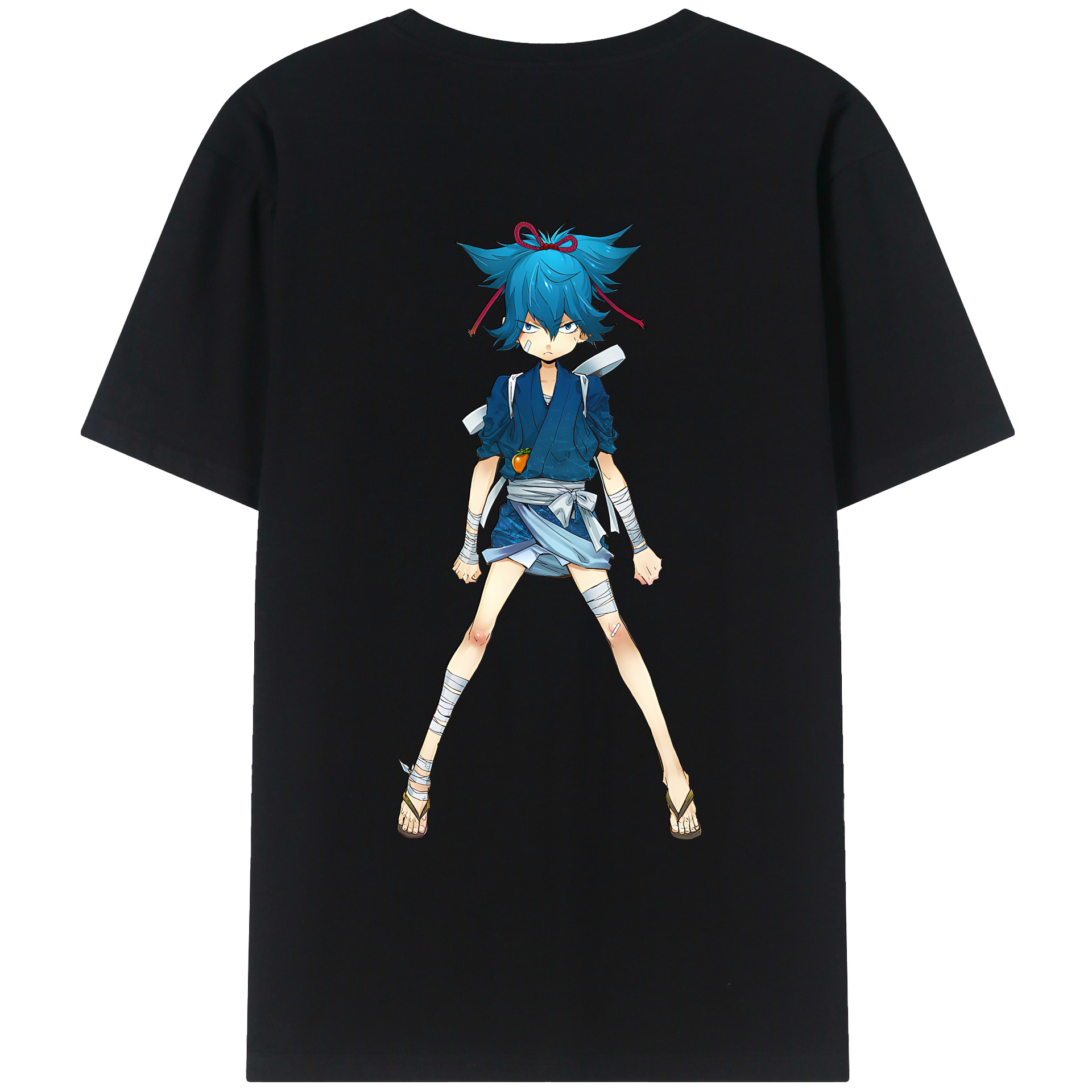 （画像用） 刀剣乱舞 Touken Ranbu 綿100％ メンズ半袖Tシャツ（バックプリント） 通気性