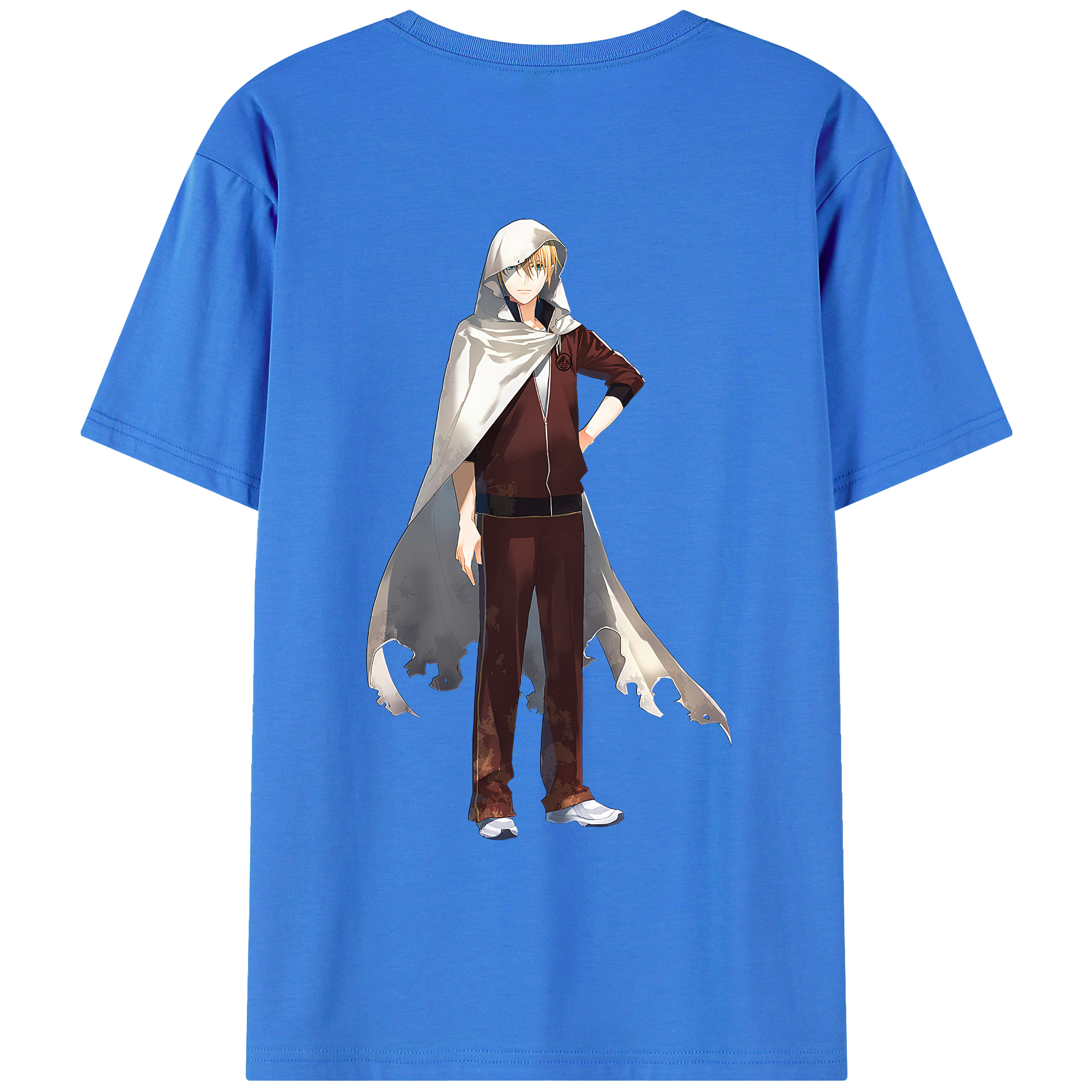 （画像用） 刀剣乱舞 Touken Ranbu 綿100％ メンズ半袖Tシャツ（バックプリント） 通気性