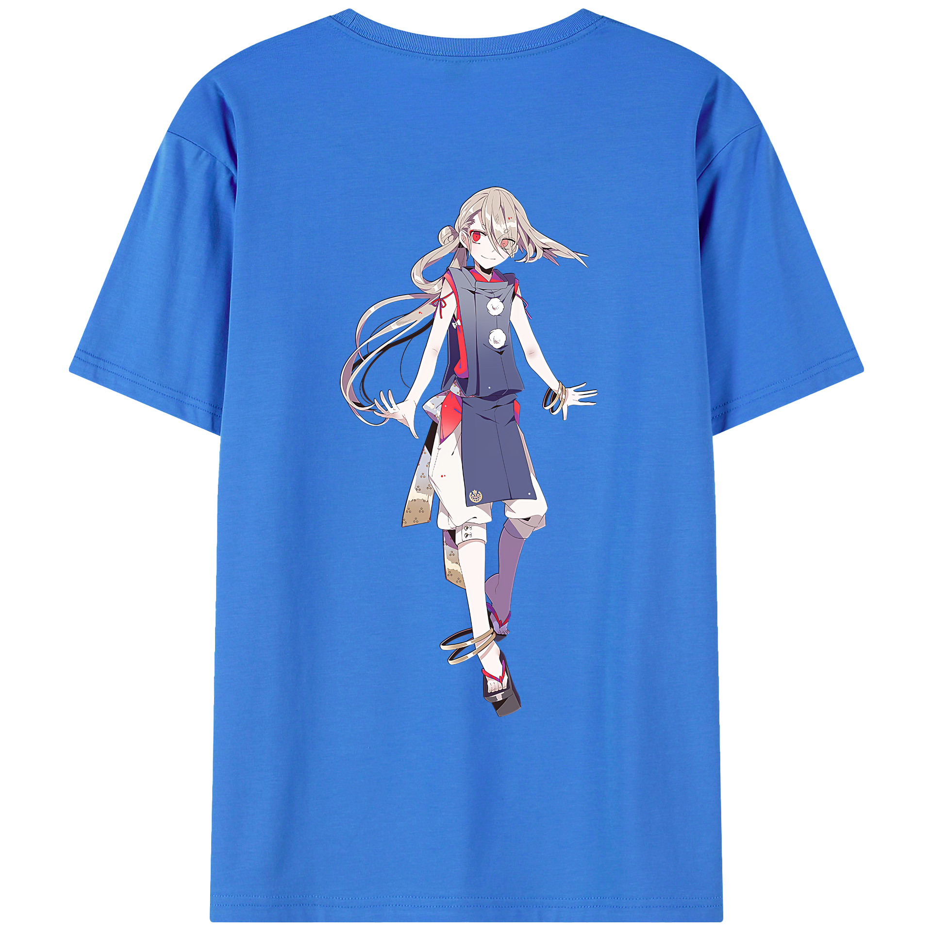 （画像用） 刀剣乱舞 Touken Ranbu 綿100％ メンズ半袖Tシャツ（バックプリント） 通気性