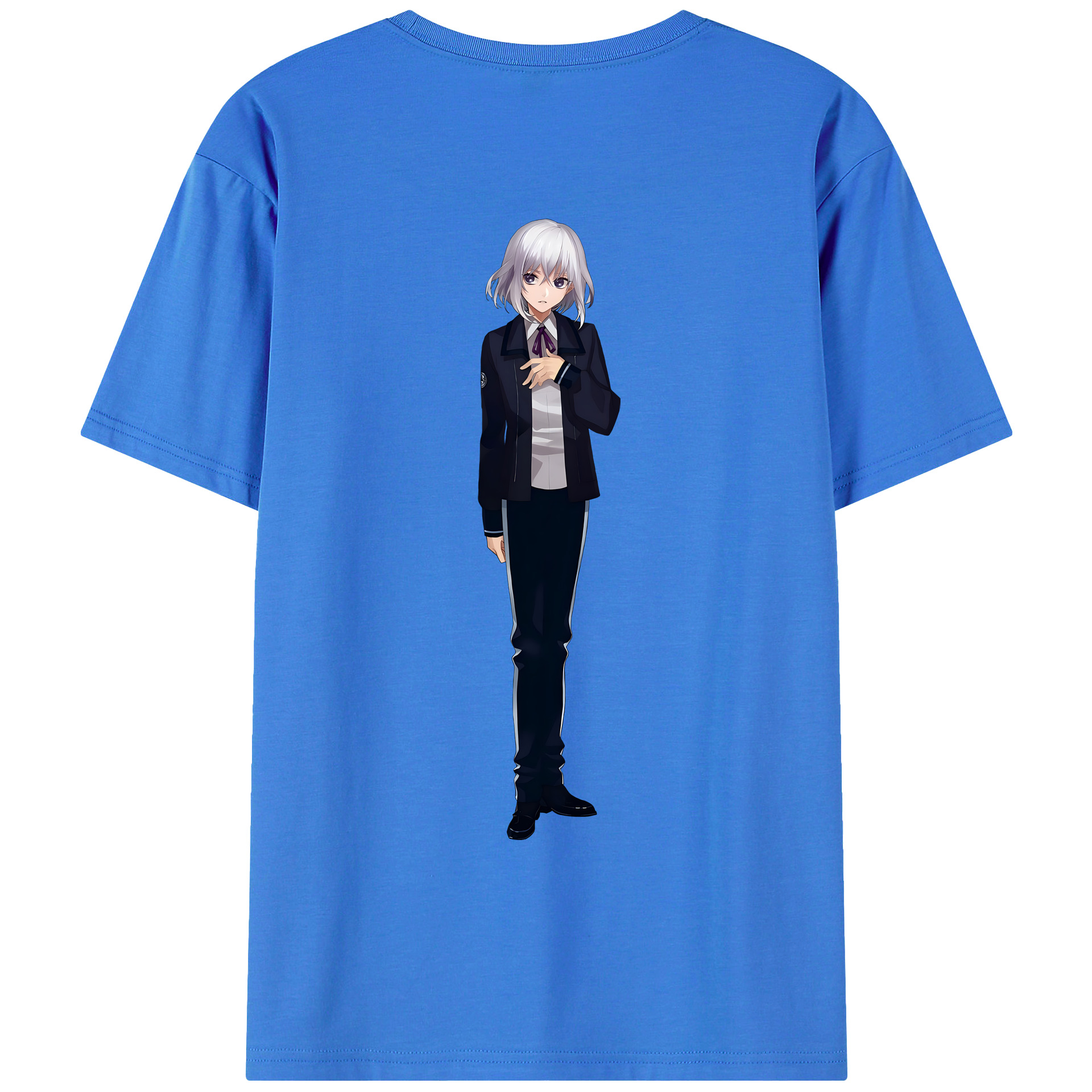 （画像用） 刀剣乱舞 Touken Ranbu 綿100％ メンズ半袖Tシャツ（バックプリント） 通気性