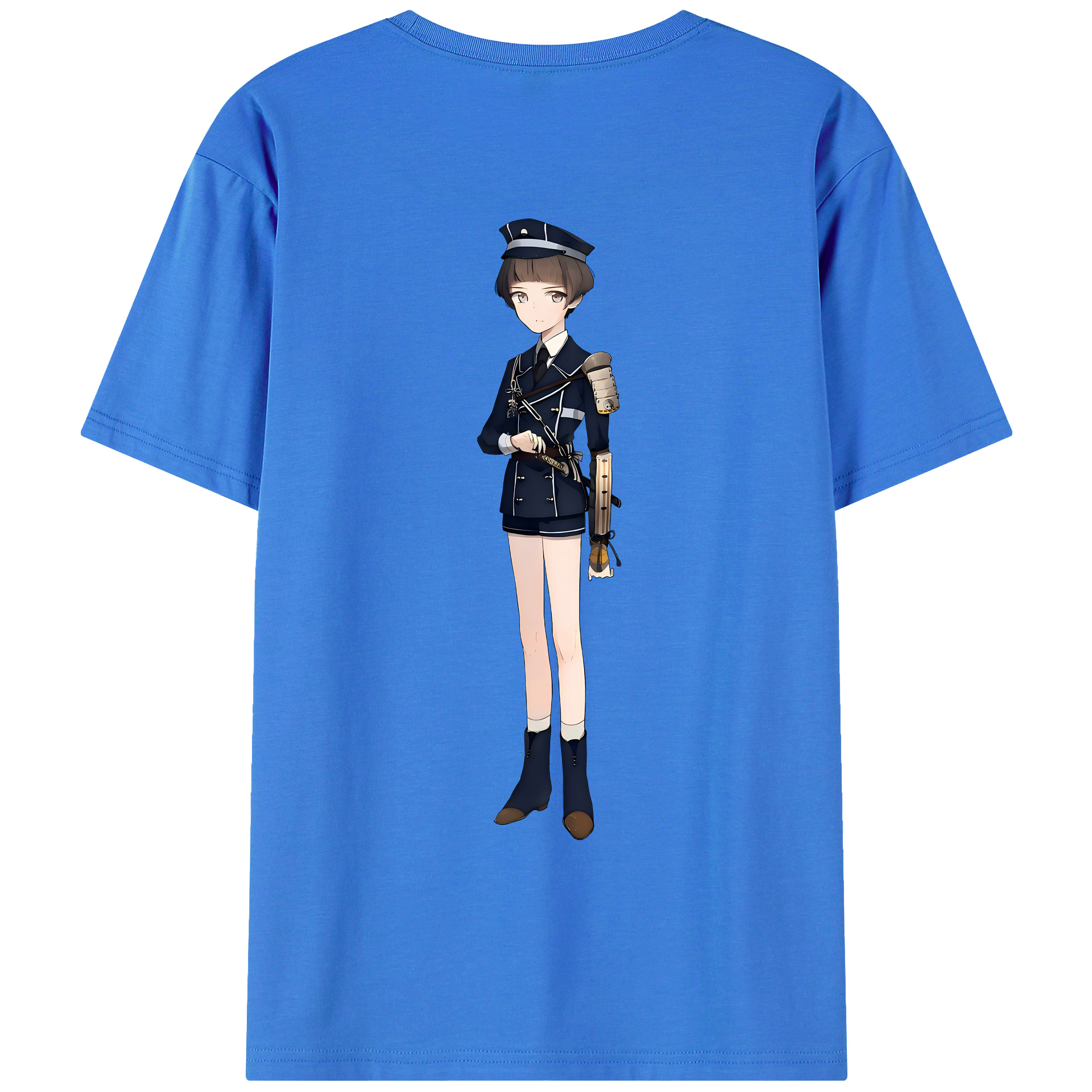 （画像用） 刀剣乱舞 Touken Ranbu 綿100％ メンズ半袖Tシャツ（バックプリント） 通気性