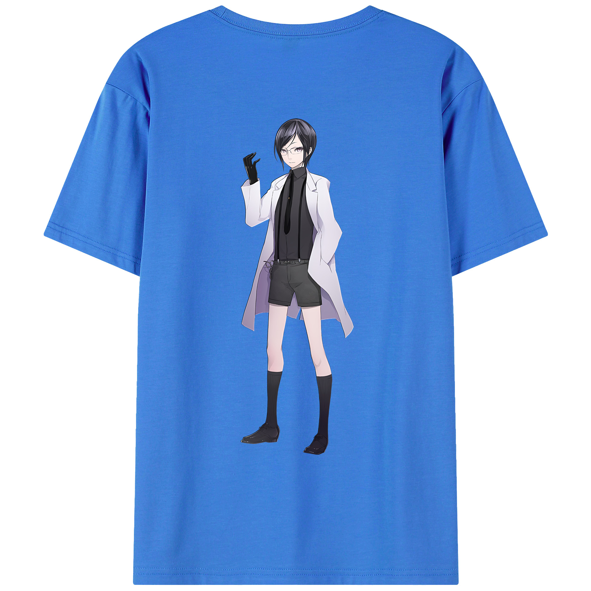 （画像用） 刀剣乱舞 Touken Ranbu 綿100％ メンズ半袖Tシャツ（バックプリント） 通気性