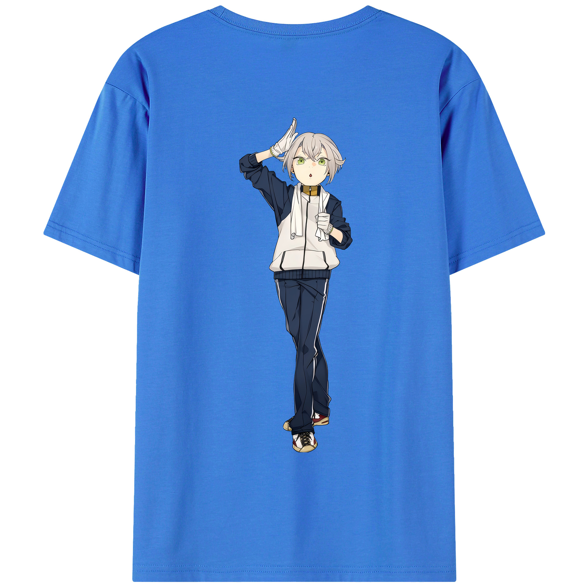 （画像用） 刀剣乱舞 Touken Ranbu 綿100％ メンズ半袖Tシャツ（バックプリント） 通気性