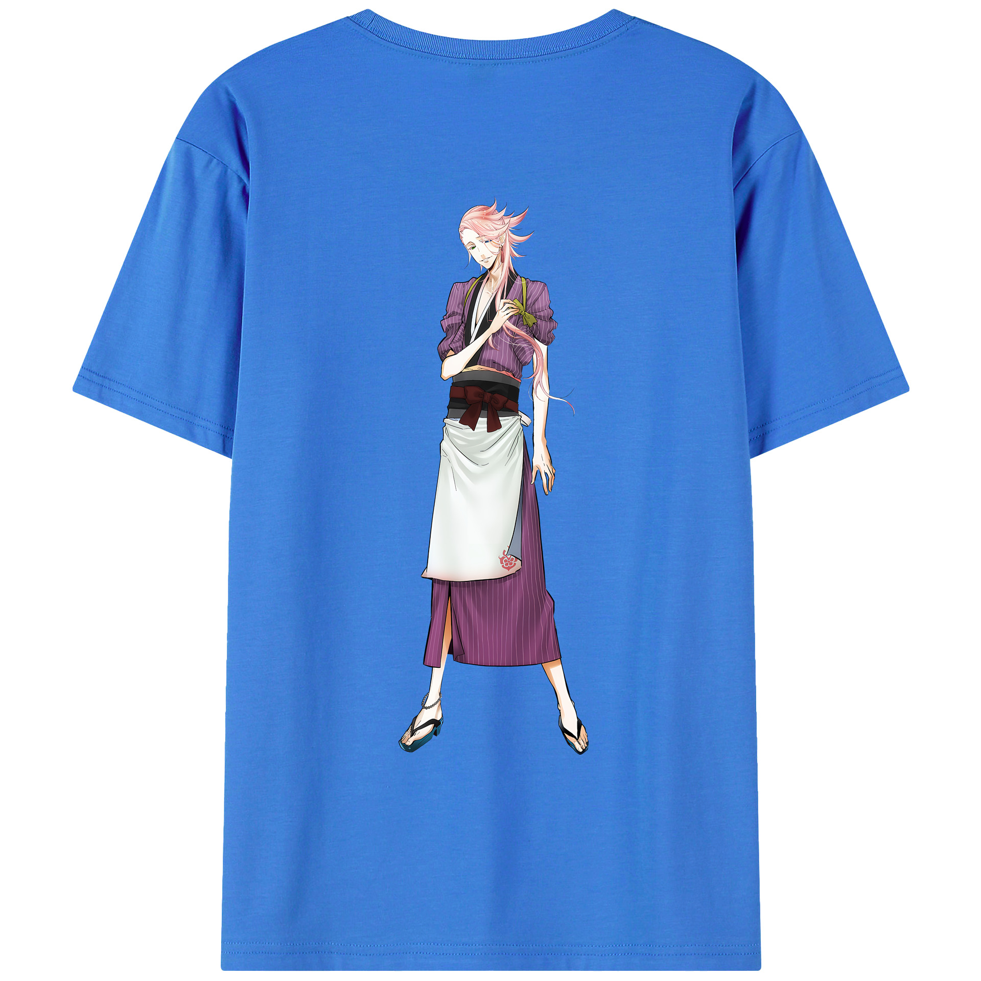 （画像用） 刀剣乱舞 Touken Ranbu 綿100％ メンズ半袖Tシャツ（バックプリント） 通気性