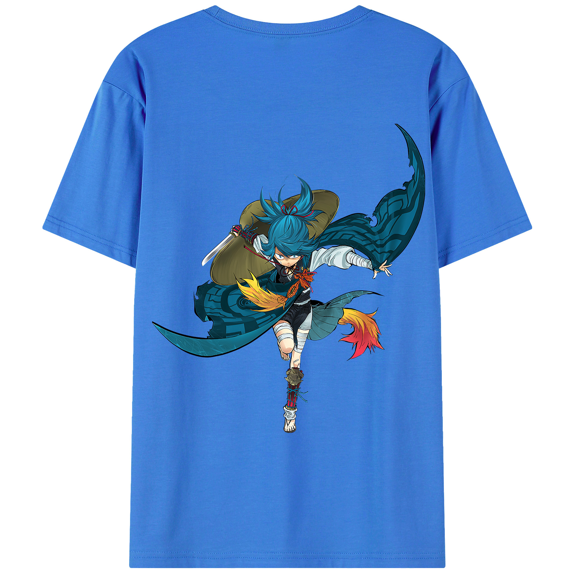 （画像用） 刀剣乱舞 Touken Ranbu 綿100％ メンズ半袖Tシャツ（バックプリント） 通気性