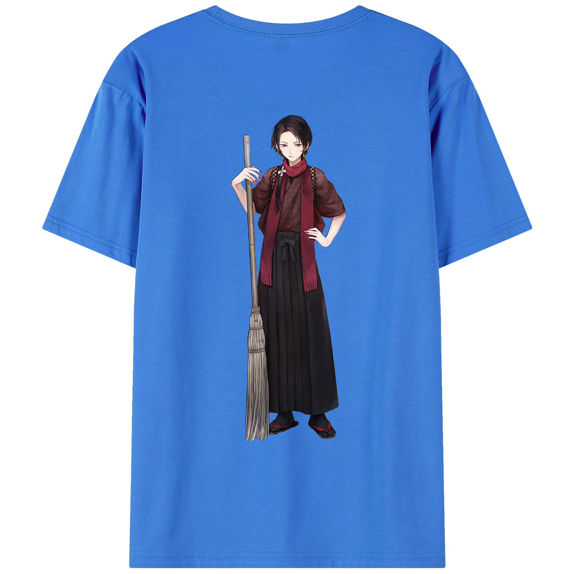 （画像用） 刀剣乱舞 Touken Ranbu 綿100％ メンズ半袖Tシャツ（バックプリント） 通気性