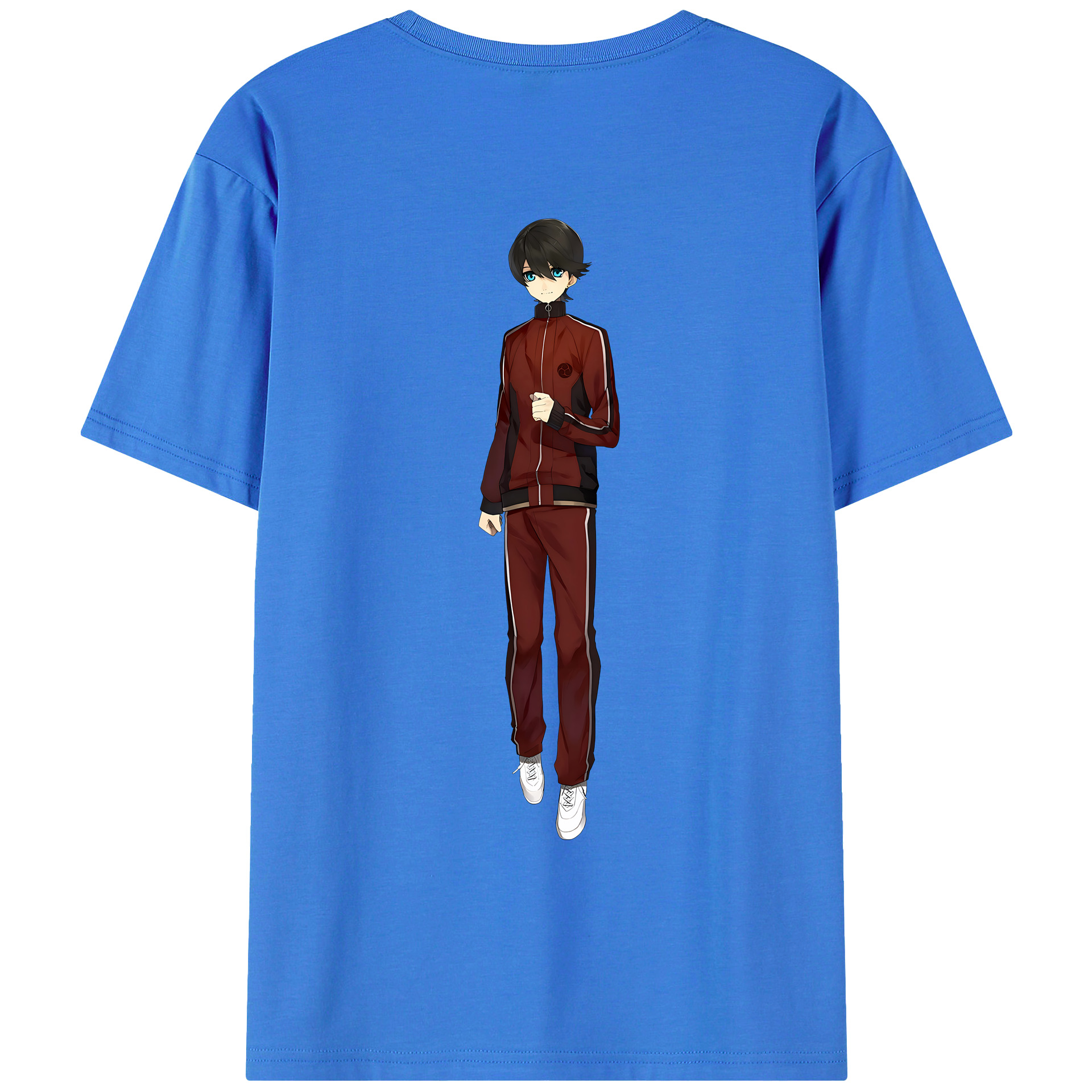 （画像用） 刀剣乱舞 Touken Ranbu 綿100％ メンズ半袖Tシャツ（バックプリント） 通気性