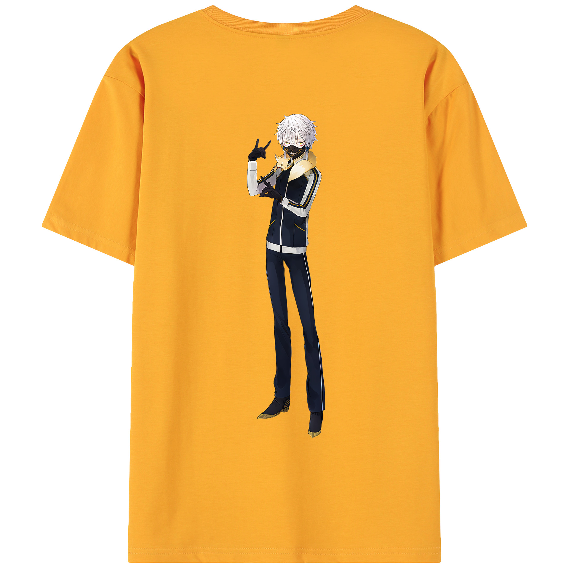 （画像用） 刀剣乱舞 Touken Ranbu 綿100％ メンズ半袖Tシャツ（バックプリント） 通気性
