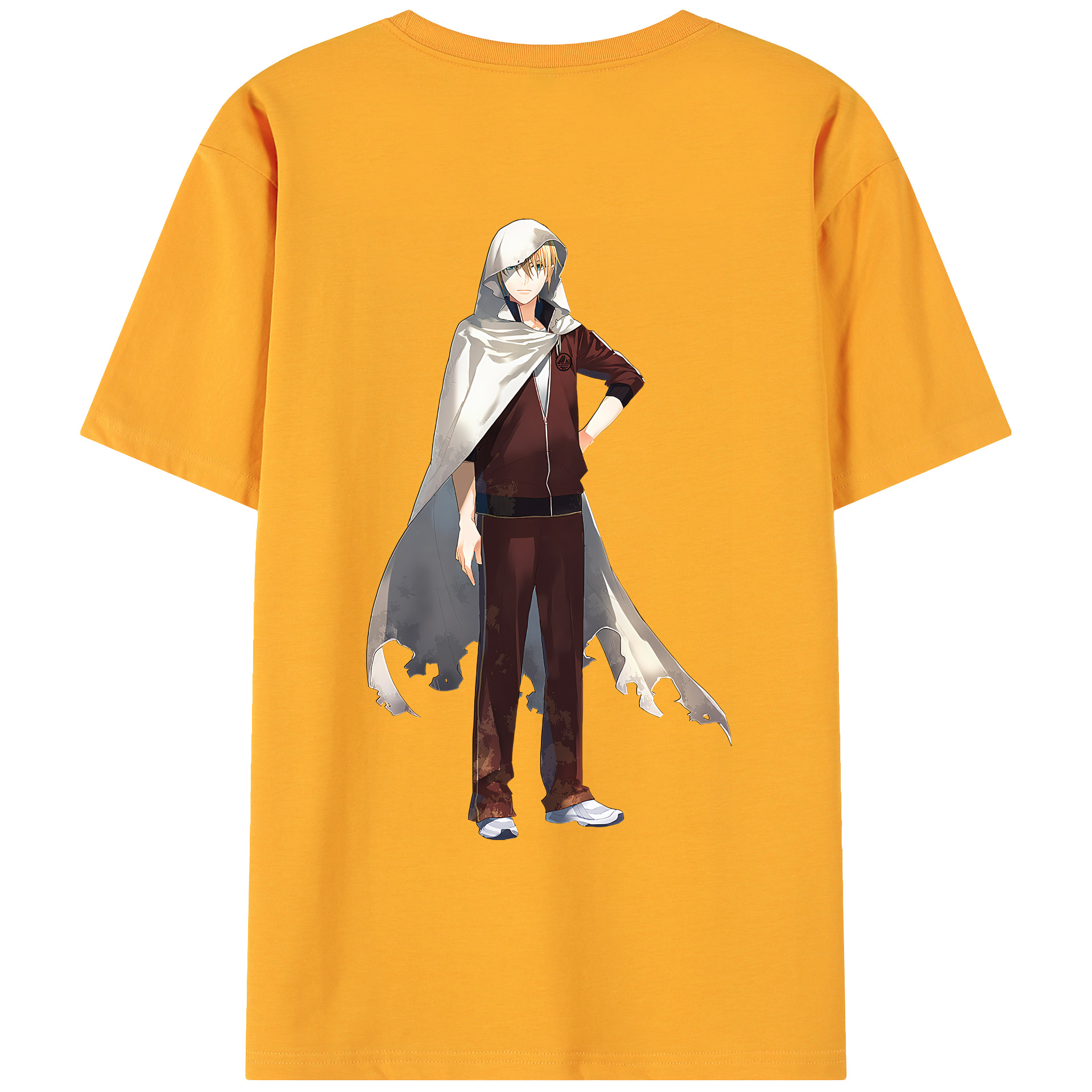 （画像用） 刀剣乱舞 Touken Ranbu 綿100％ メンズ半袖Tシャツ（バックプリント） 通気性
