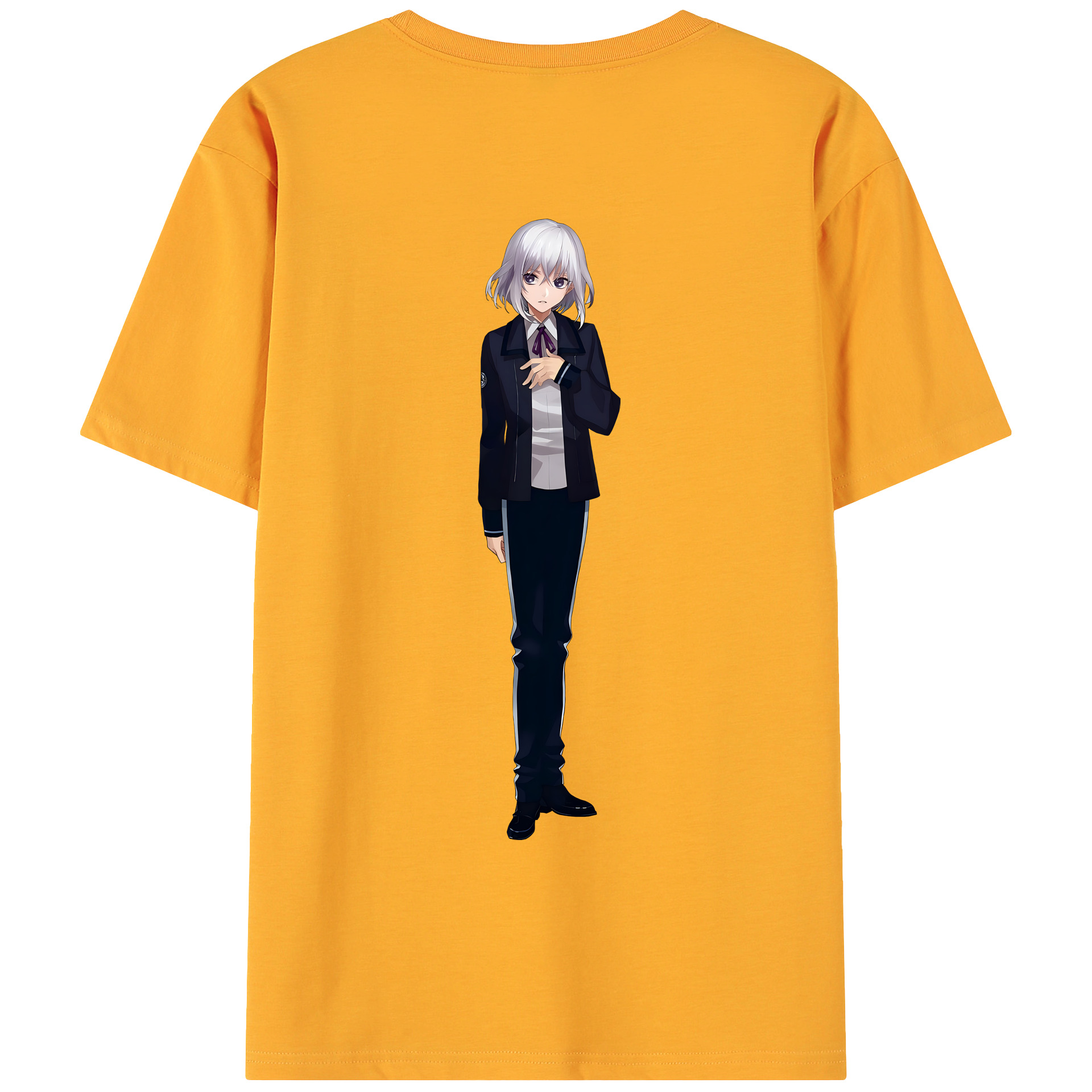 （画像用） 刀剣乱舞 Touken Ranbu 綿100％ メンズ半袖Tシャツ（バックプリント） 通気性