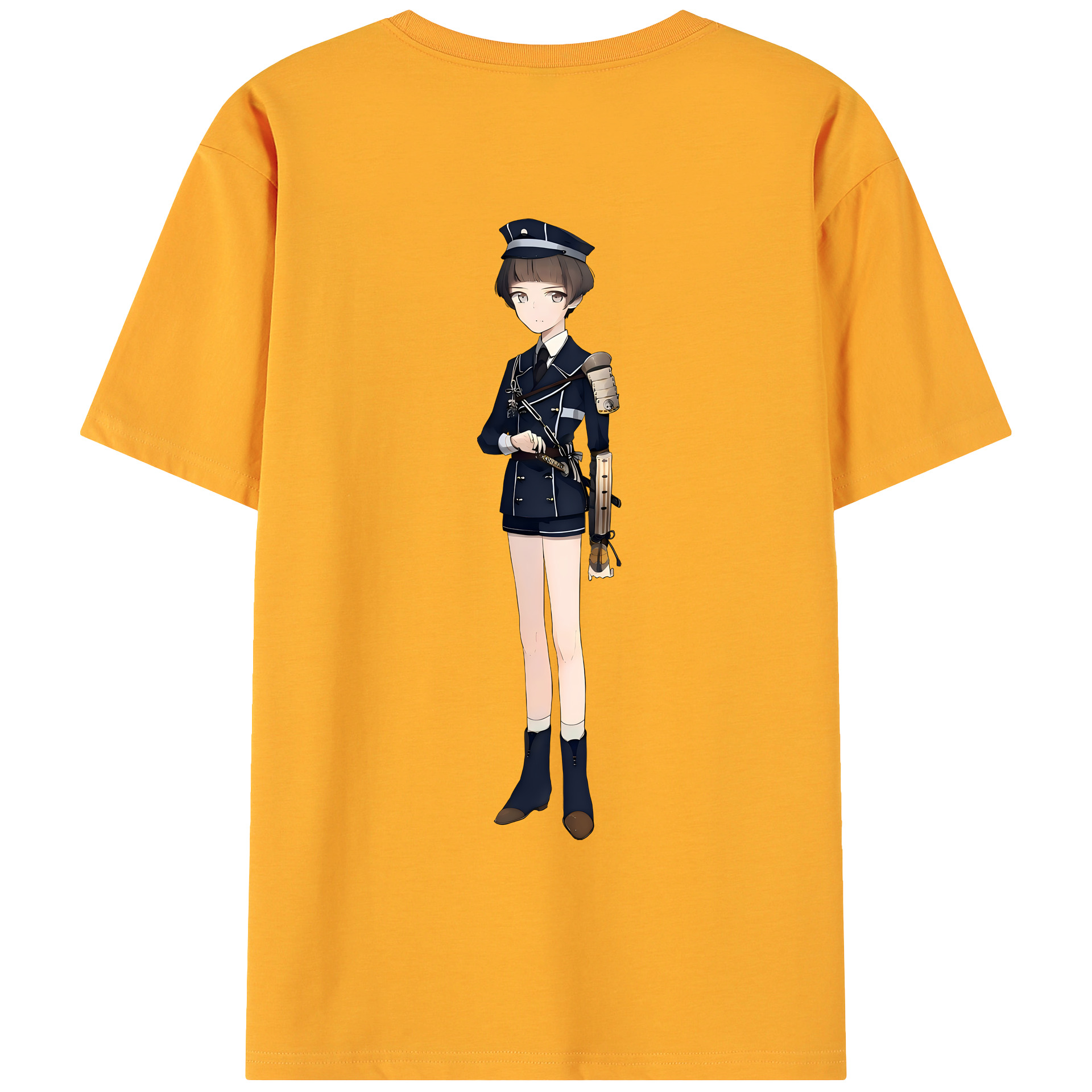 （画像用） 刀剣乱舞 Touken Ranbu 綿100％ メンズ半袖Tシャツ（バックプリント） 通気性