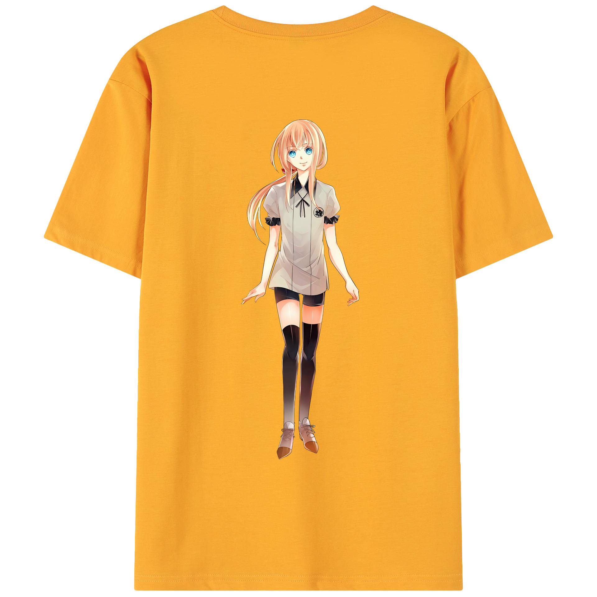 （画像用） 刀剣乱舞 Touken Ranbu 綿100％ メンズ半袖Tシャツ（バックプリント） 通気性