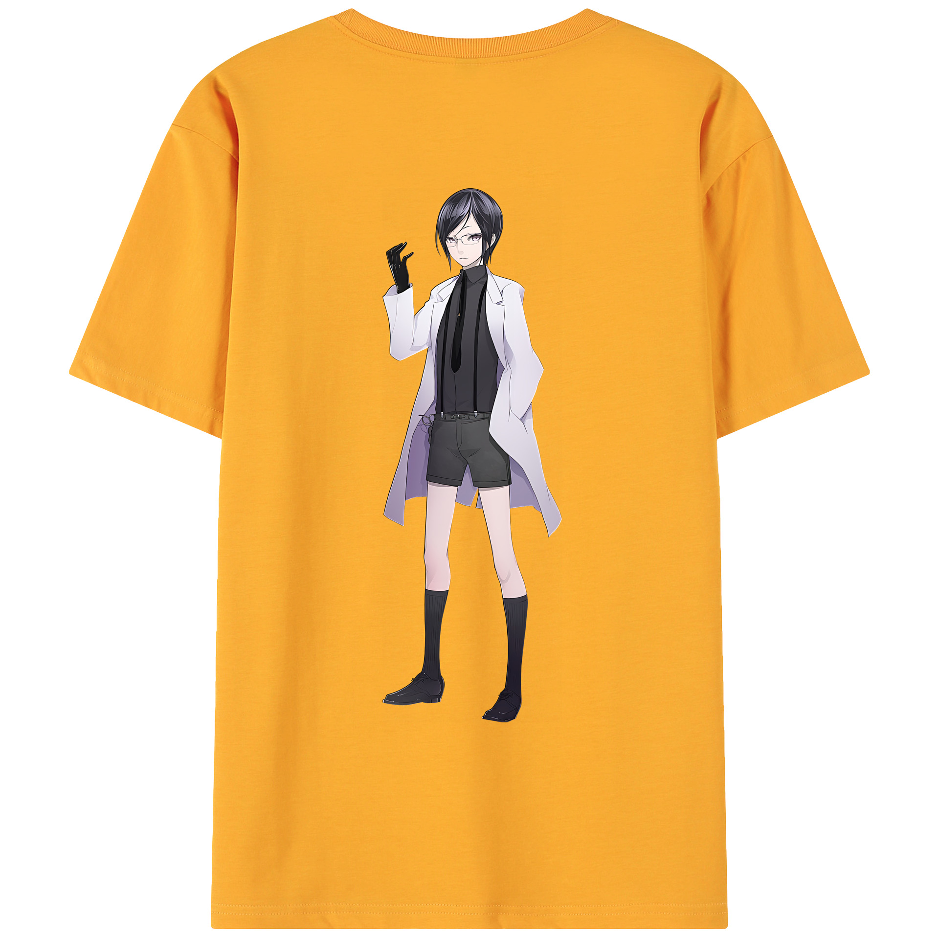 （画像用） 刀剣乱舞 Touken Ranbu 綿100％ メンズ半袖Tシャツ（バックプリント） 通気性