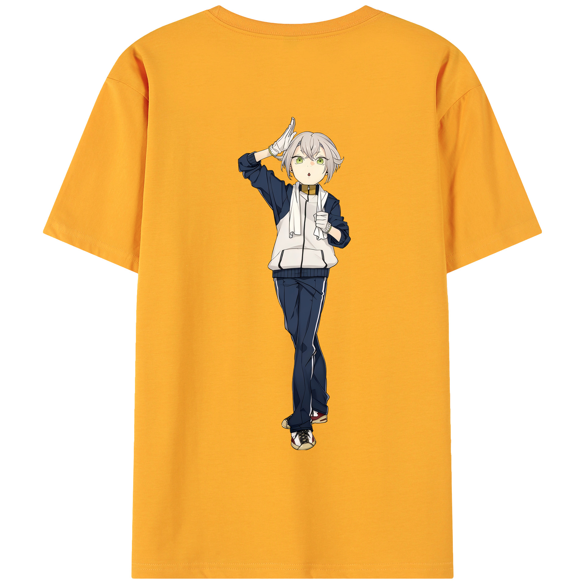 （画像用） 刀剣乱舞 Touken Ranbu 綿100％ メンズ半袖Tシャツ（バックプリント） 通気性