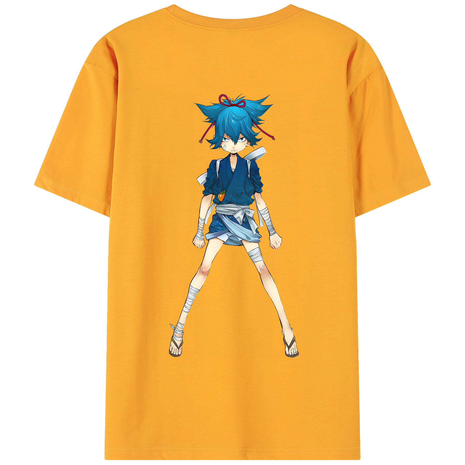 （画像用） 刀剣乱舞 Touken Ranbu 綿100％ メンズ半袖Tシャツ（バックプリント） 通気性