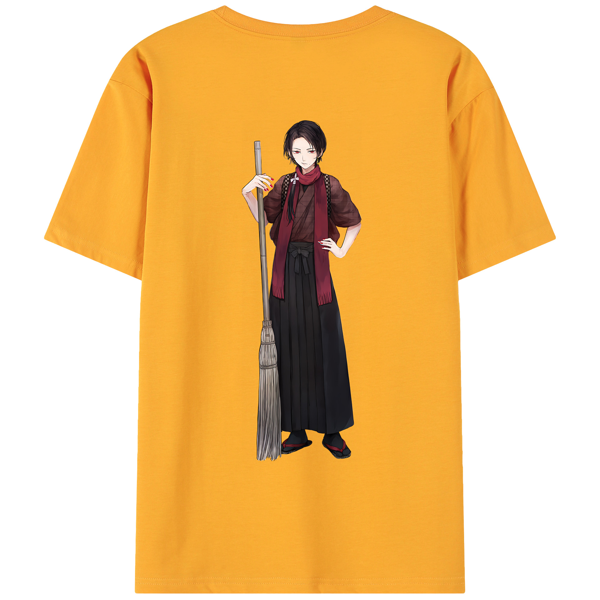 （画像用） 刀剣乱舞 Touken Ranbu 綿100％ メンズ半袖Tシャツ（バックプリント） 通気性