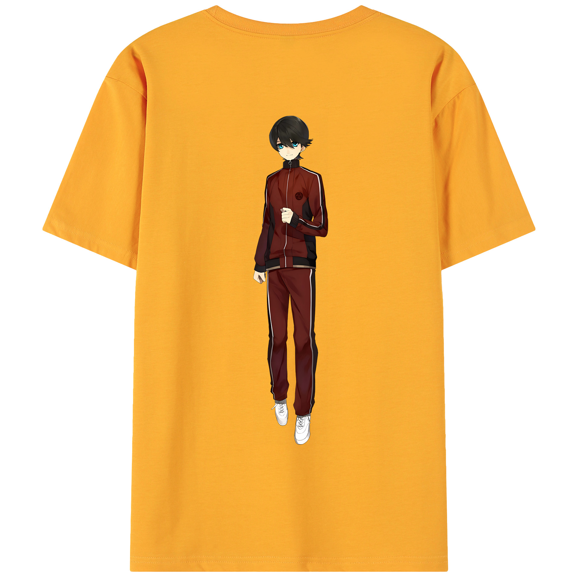 （画像用） 刀剣乱舞 Touken Ranbu 綿100％ メンズ半袖Tシャツ（バックプリント） 通気性