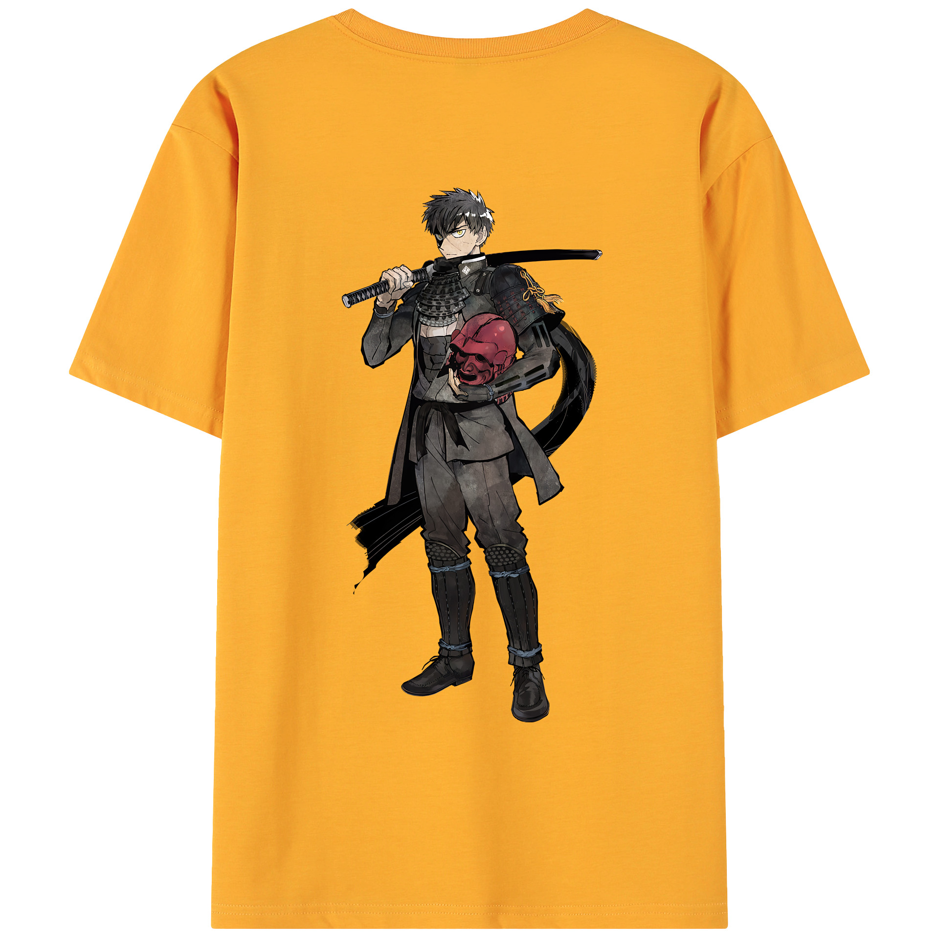 （画像用） 刀剣乱舞 Touken Ranbu 綿100％ メンズ半袖Tシャツ（バックプリント） 通気性