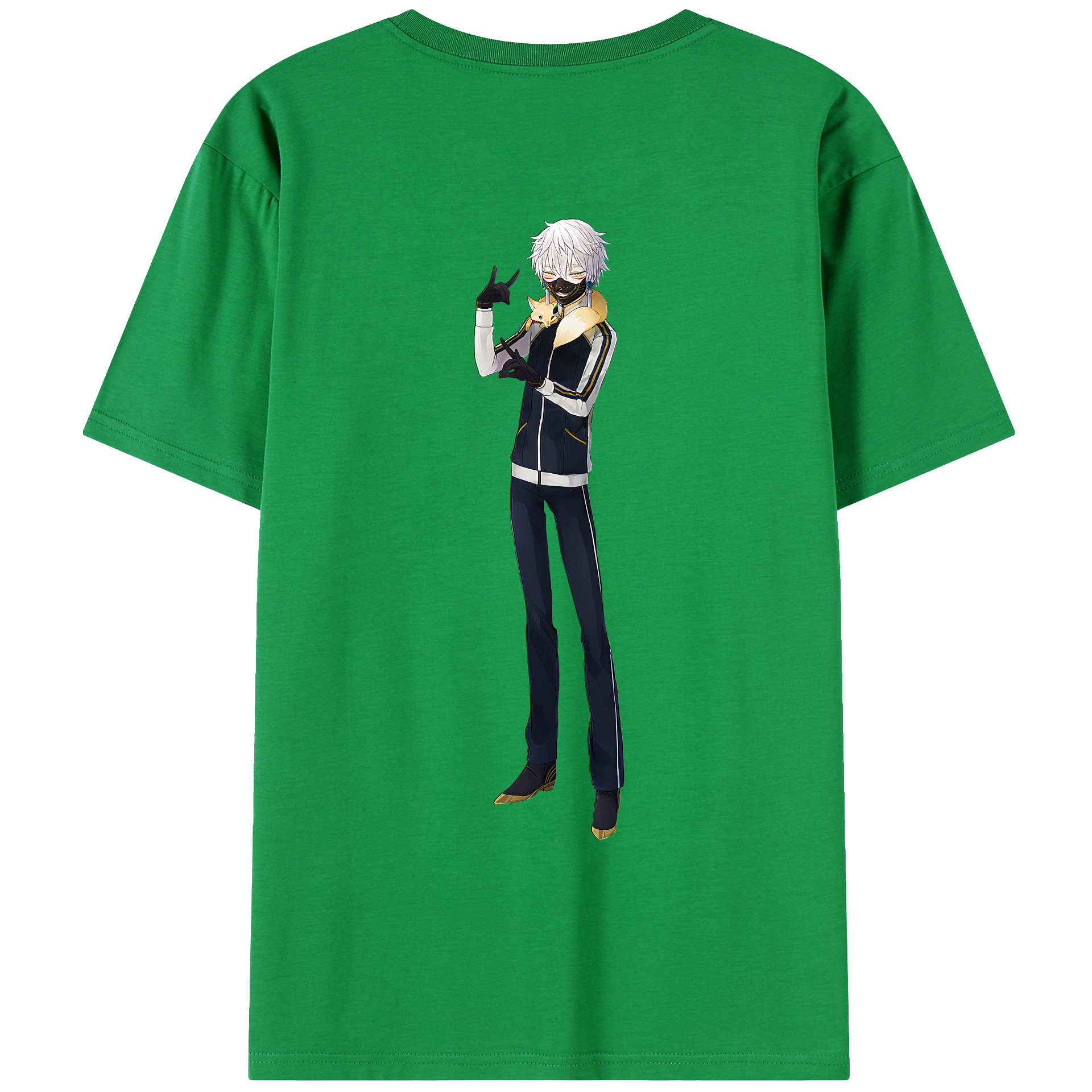 （画像用） 刀剣乱舞 Touken Ranbu 綿100％ メンズ半袖Tシャツ（バックプリント） 通気性