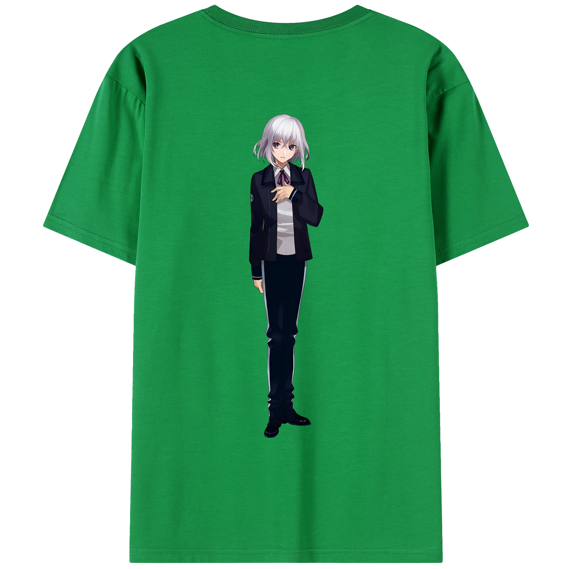 （画像用） 刀剣乱舞 Touken Ranbu 綿100％ メンズ半袖Tシャツ（バックプリント） 通気性