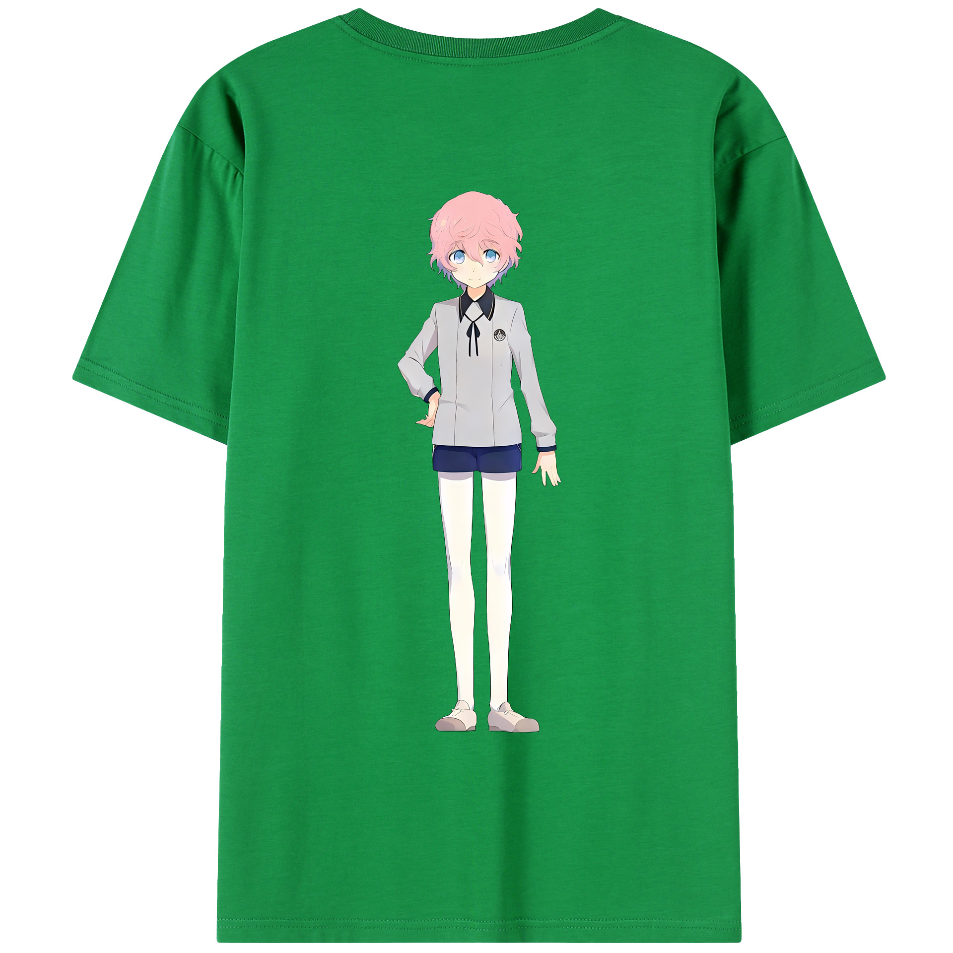 （画像用） 刀剣乱舞 Touken Ranbu 綿100％ メンズ半袖Tシャツ（バックプリント） 通気性