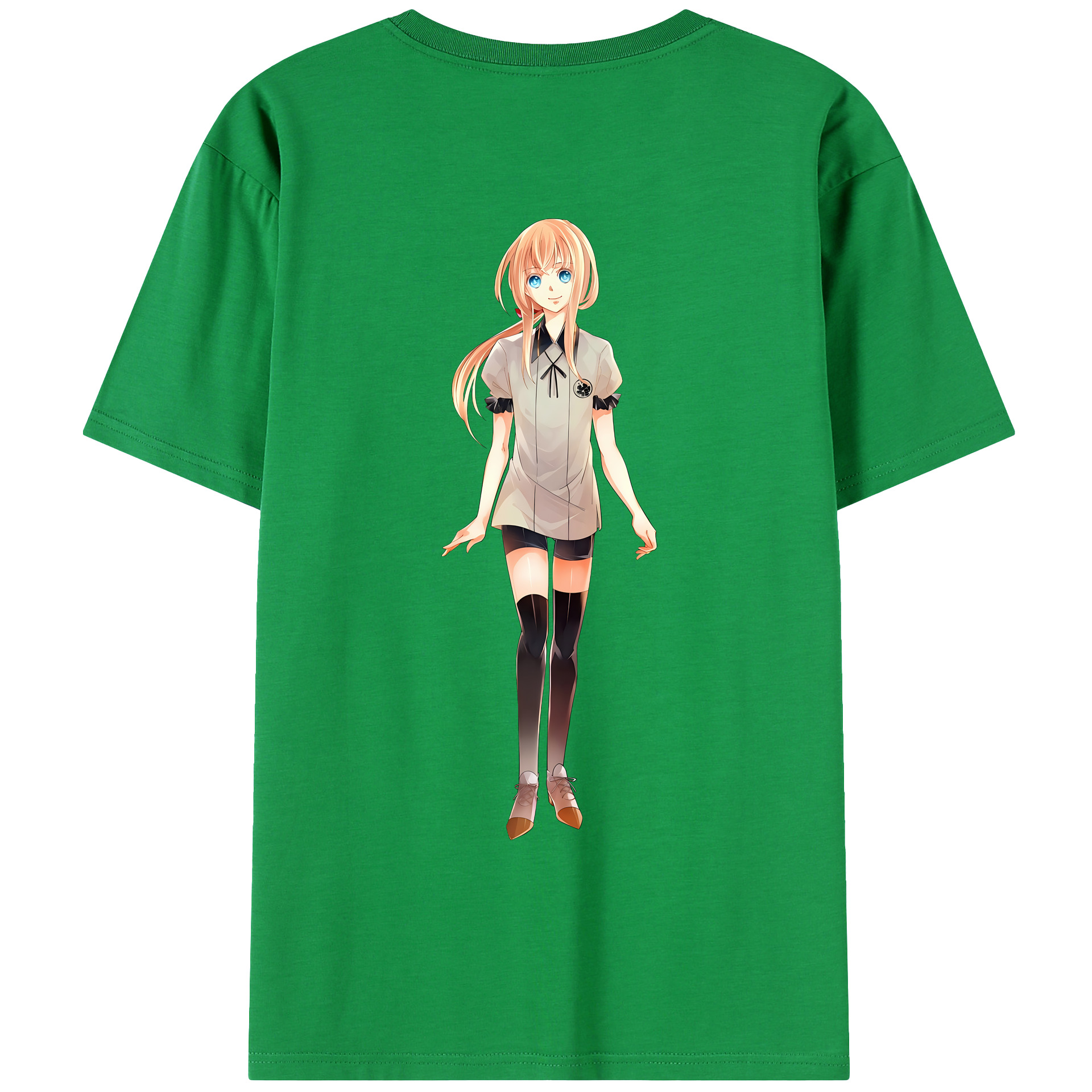 （画像用） 刀剣乱舞 Touken Ranbu 綿100％ メンズ半袖Tシャツ（バックプリント） 通気性