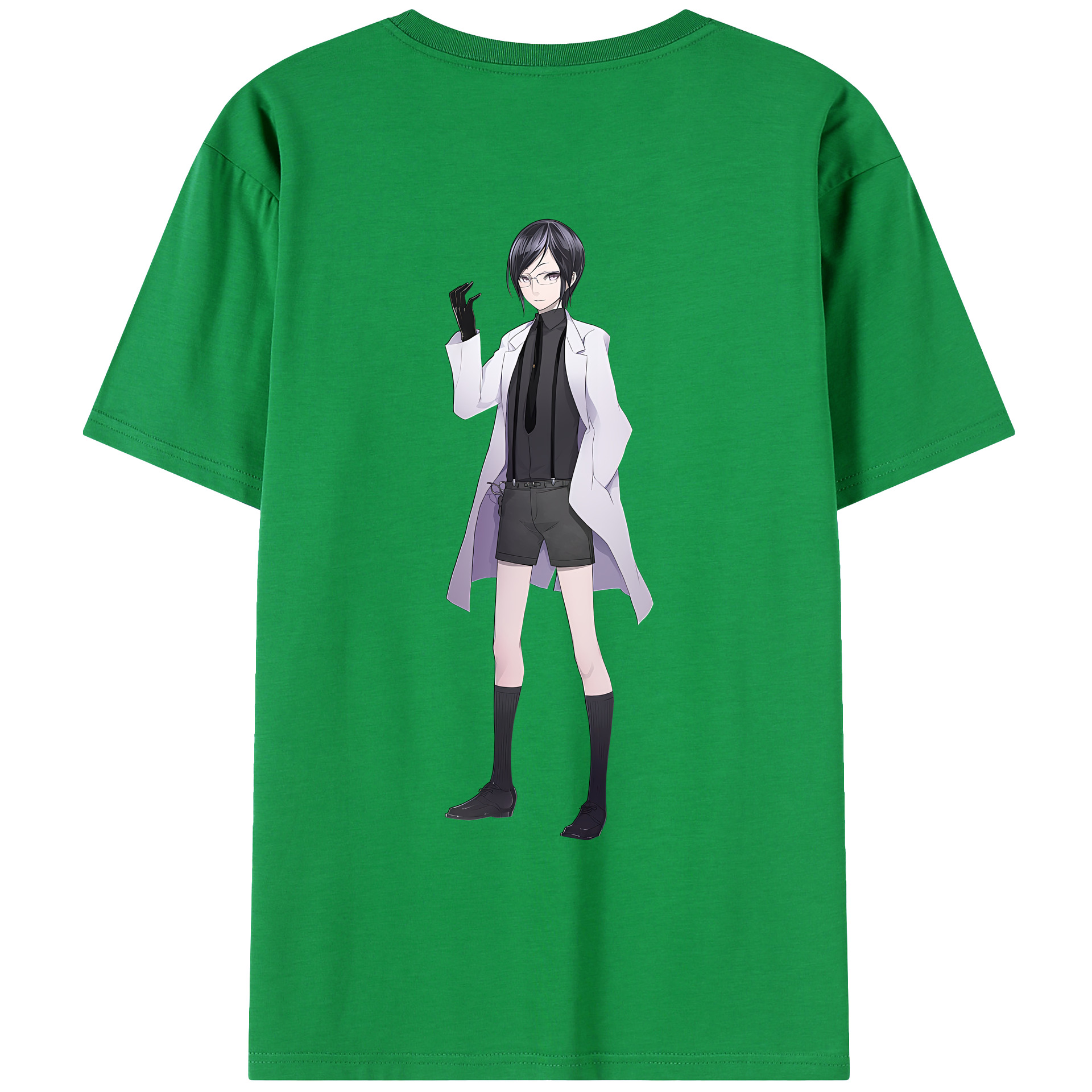 （画像用） 刀剣乱舞 Touken Ranbu 綿100％ メンズ半袖Tシャツ（バックプリント） 通気性