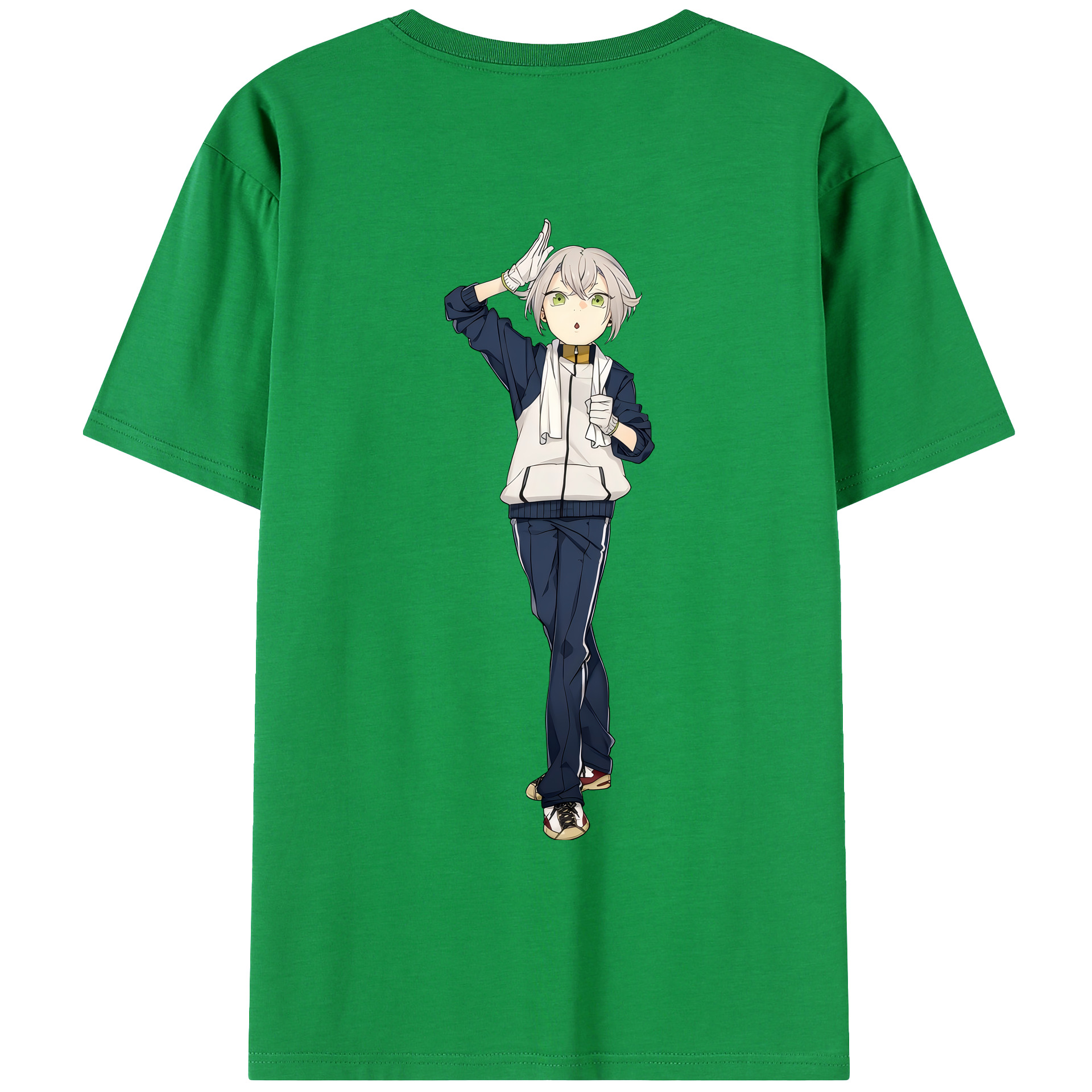 （画像用） 刀剣乱舞 Touken Ranbu 綿100％ メンズ半袖Tシャツ（バックプリント） 通気性