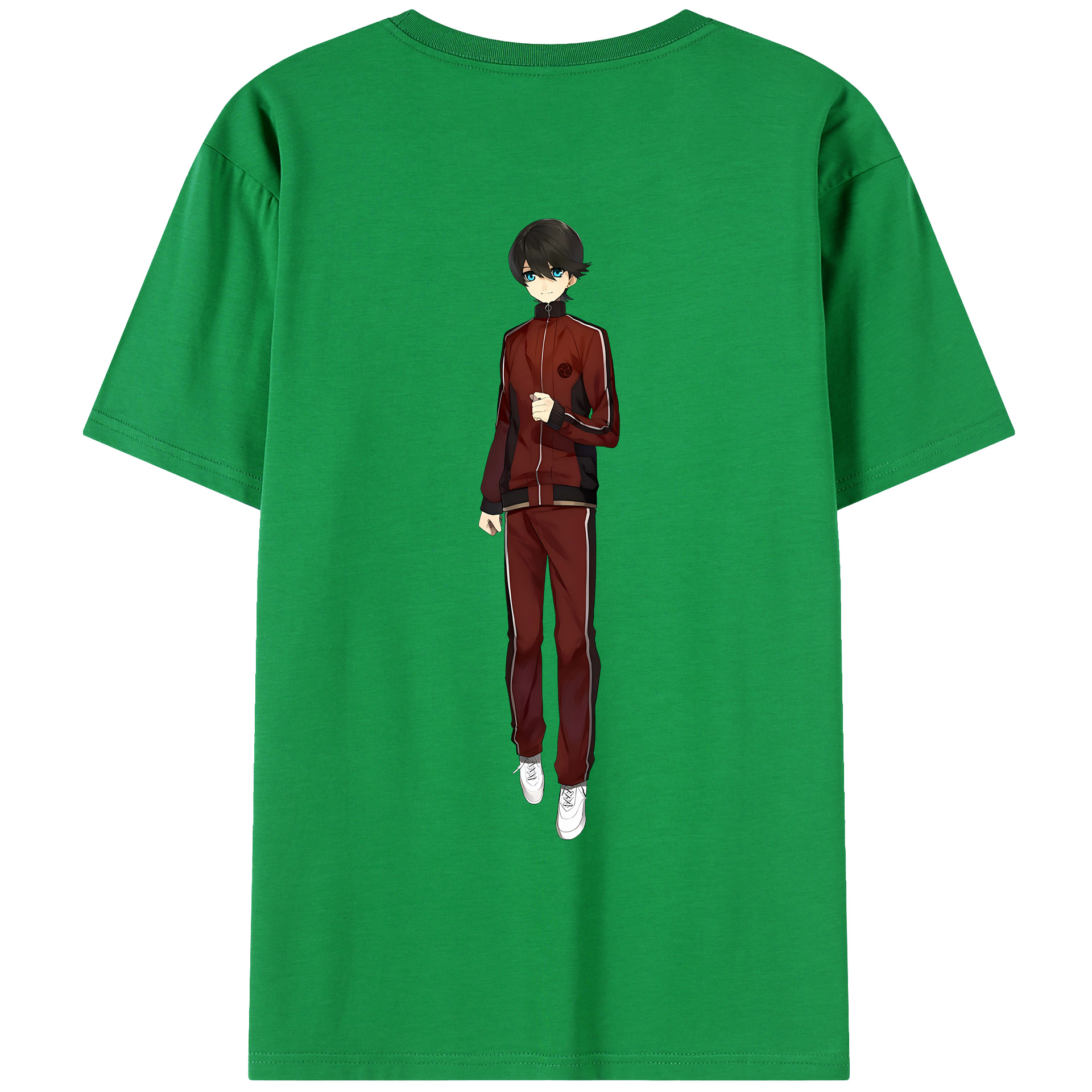 （画像用） 刀剣乱舞 Touken Ranbu 綿100％ メンズ半袖Tシャツ（バックプリント） 通気性