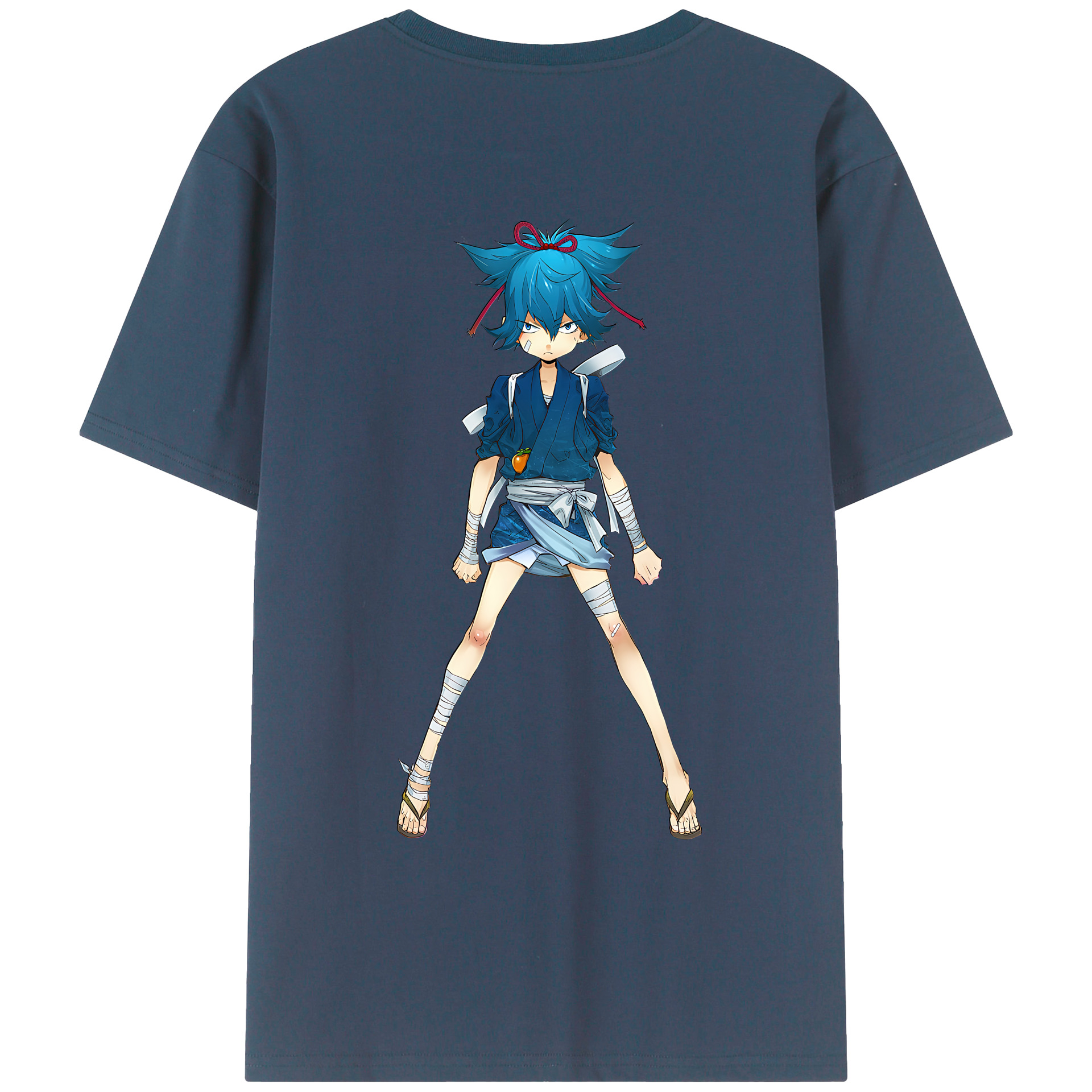 （画像用） 刀剣乱舞 Touken Ranbu 綿100％ メンズ半袖Tシャツ（バックプリント） 通気性