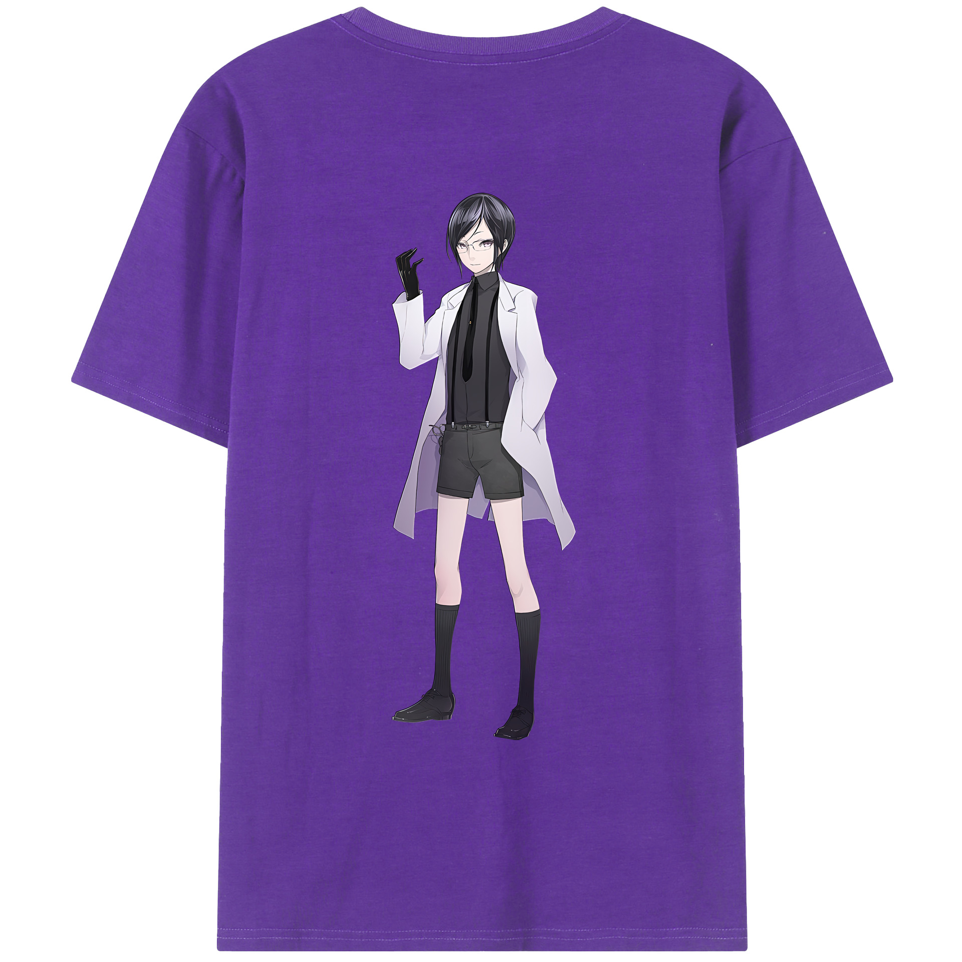 （画像用） 刀剣乱舞 Touken Ranbu 綿100％ メンズ半袖Tシャツ（バックプリント） 通気性