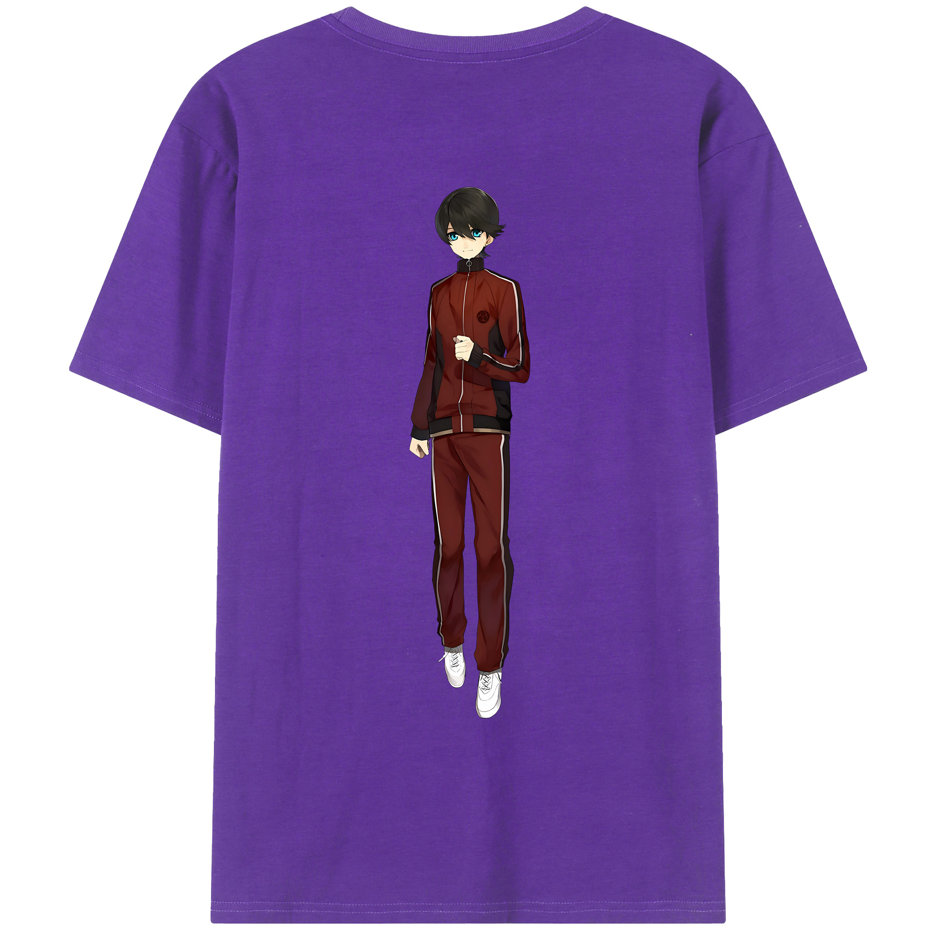 （画像用） 刀剣乱舞 Touken Ranbu 綿100％ メンズ半袖Tシャツ（バックプリント） 通気性