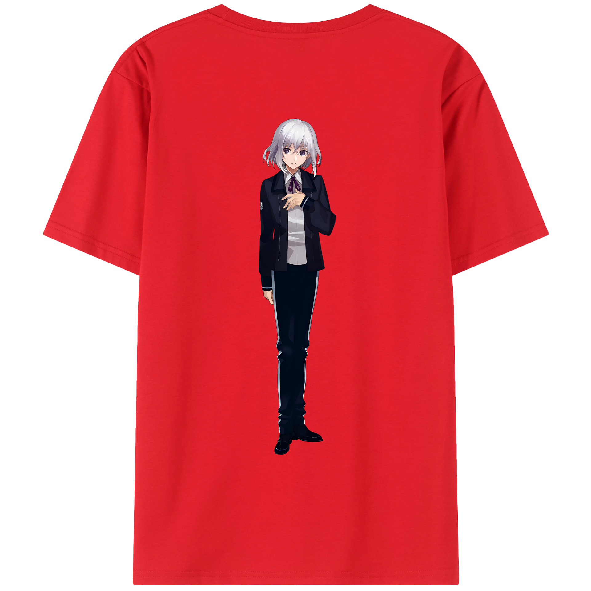 （画像用） 刀剣乱舞 Touken Ranbu 綿100％ メンズ半袖Tシャツ（バックプリント） 通気性